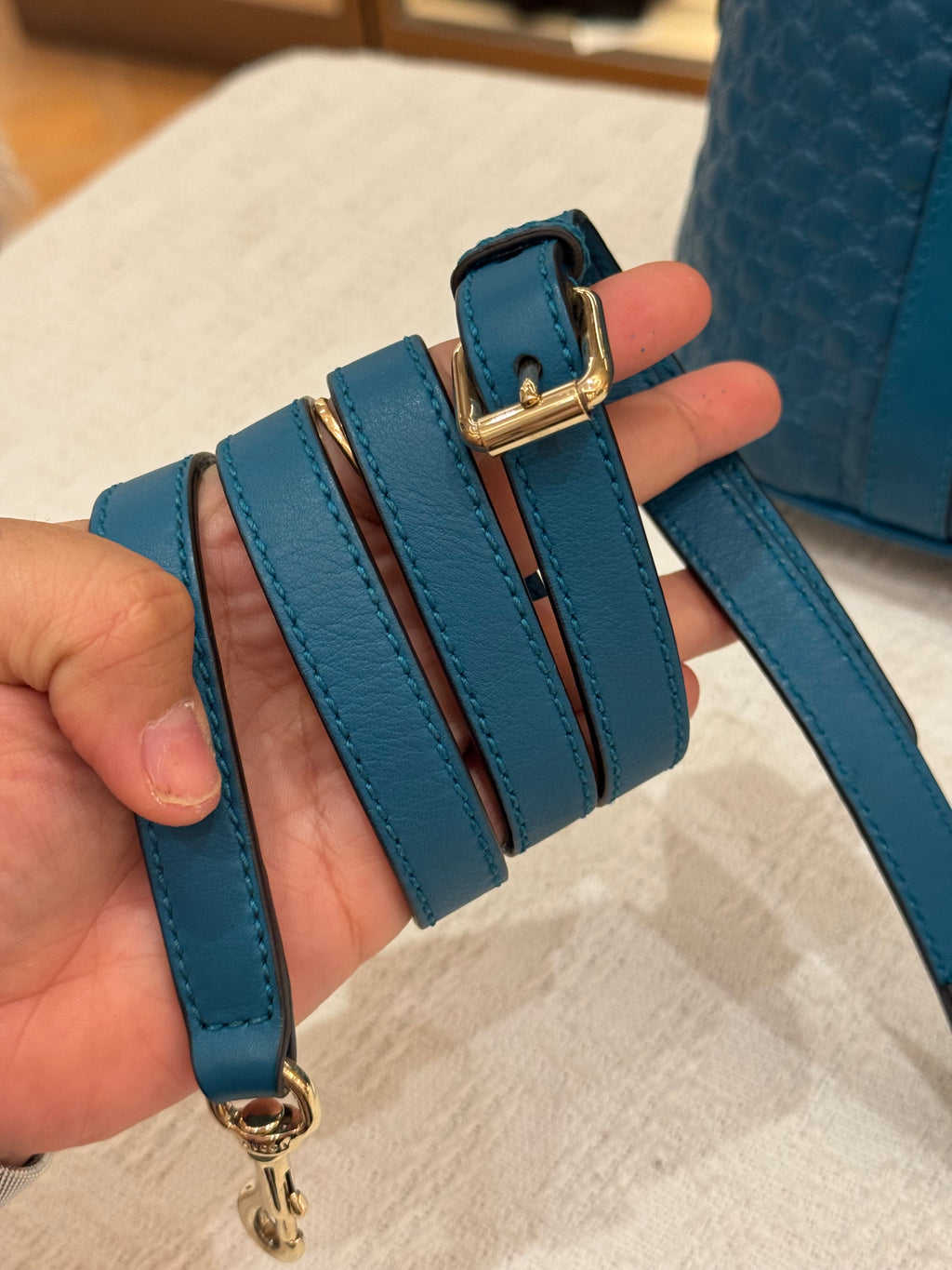 Gucci Dome Medium Turquoise Blue