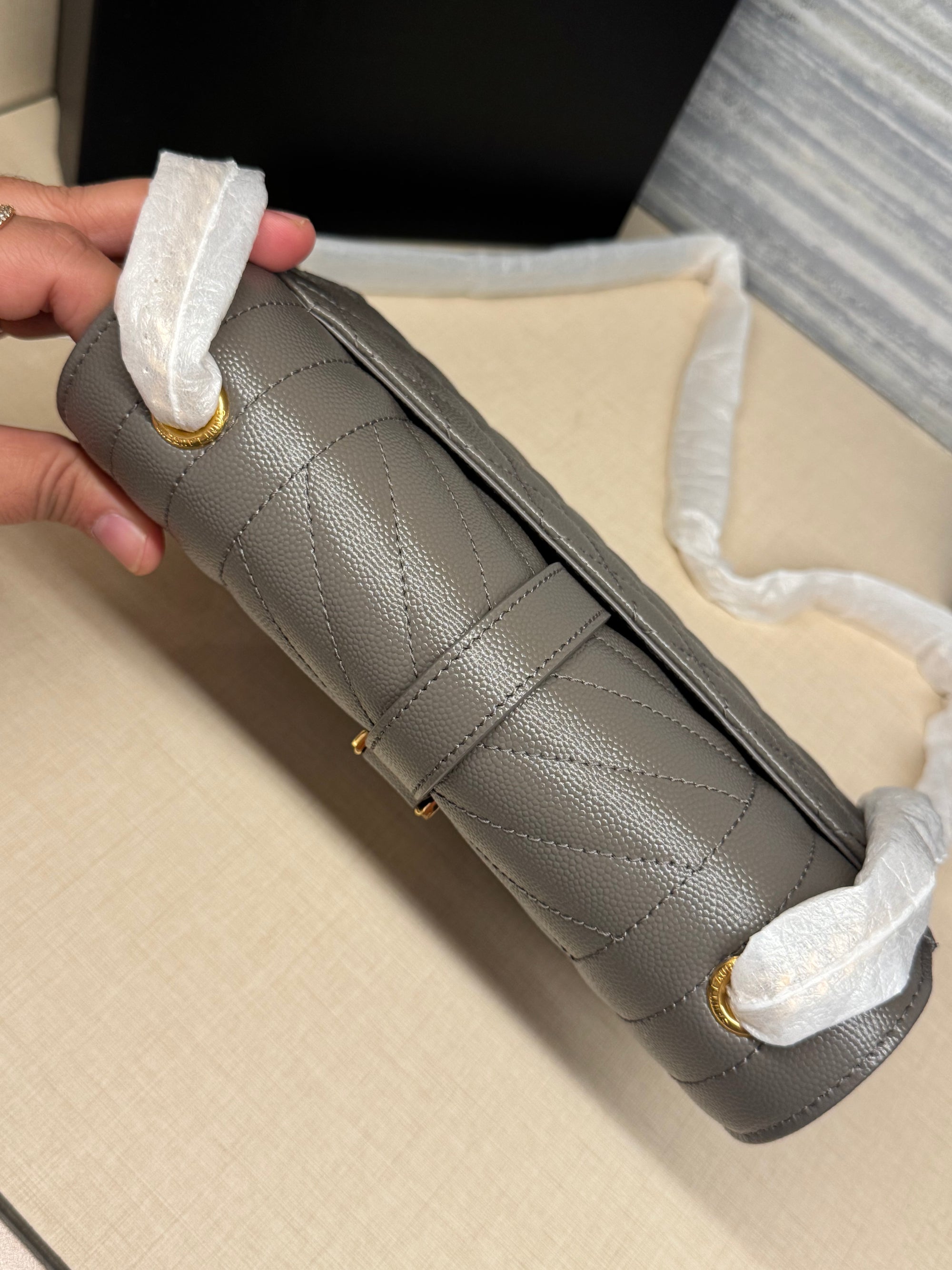 Saint Laurent Envelope Small Grey