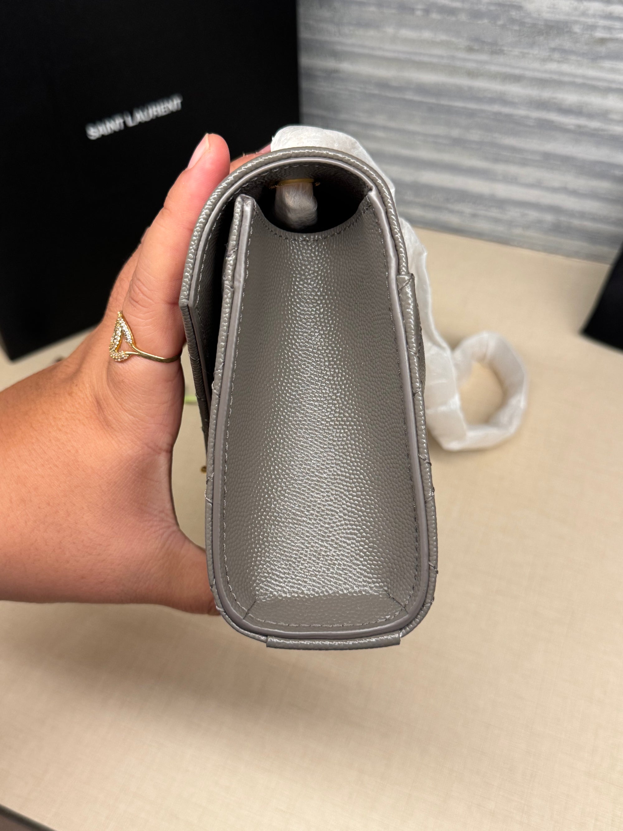 Saint Laurent Envelope Small Grey