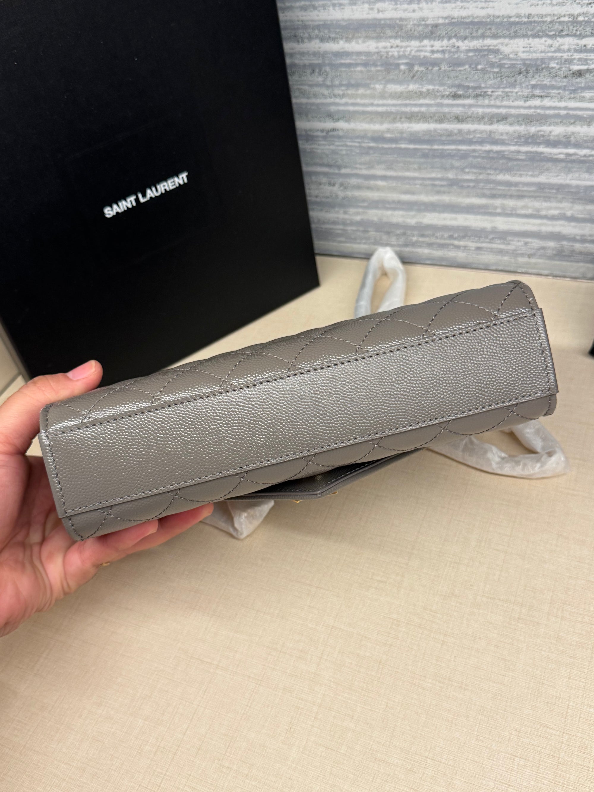 Saint Laurent Envelope Small Grey