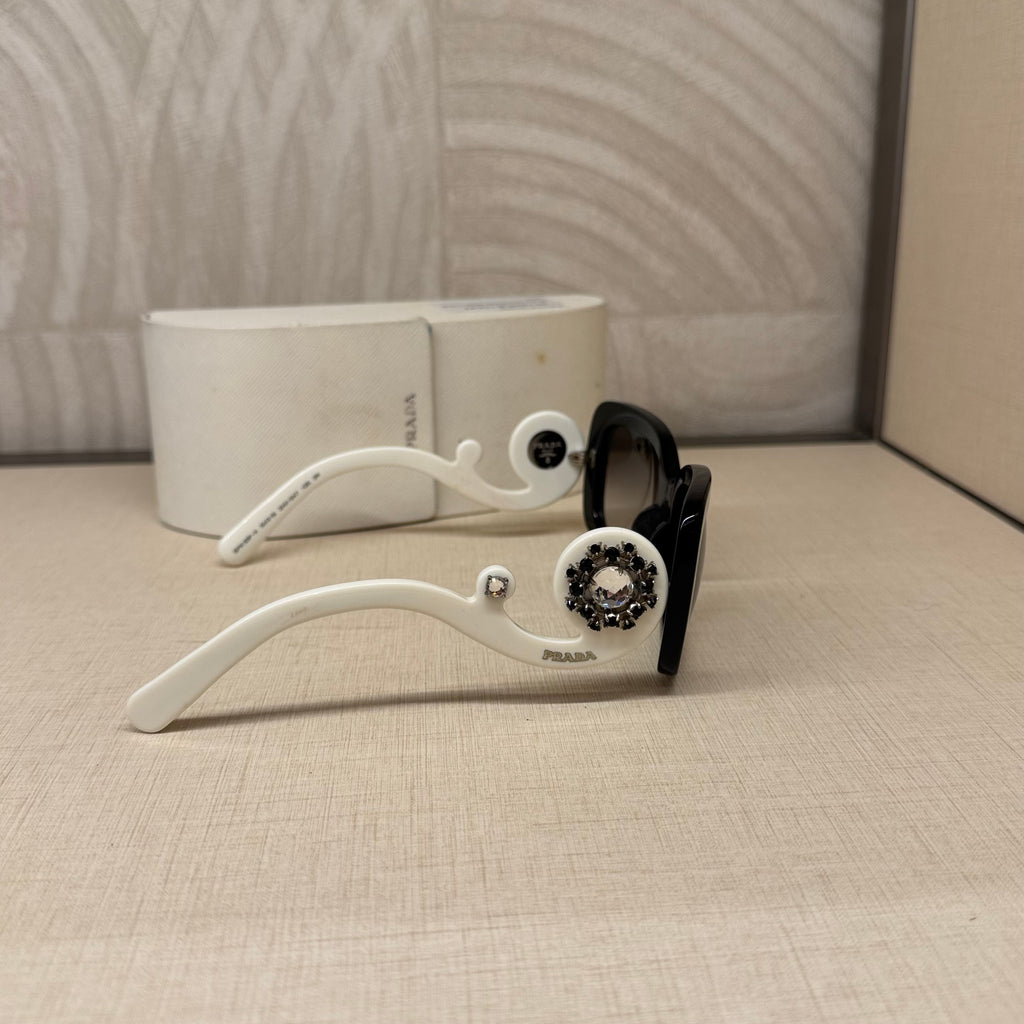 Prada Sunglasses Crystal White