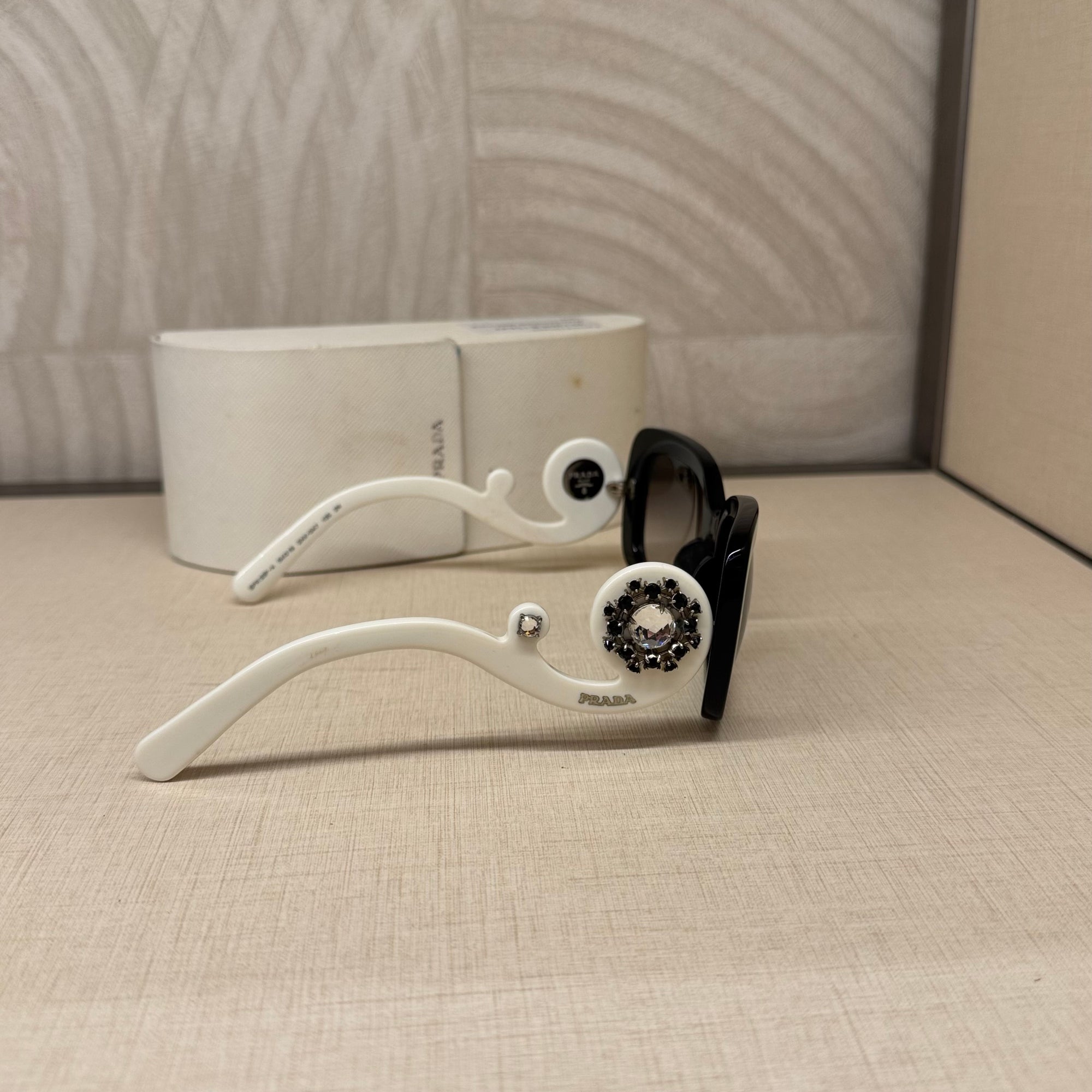Prada Sunglasses Crystal White