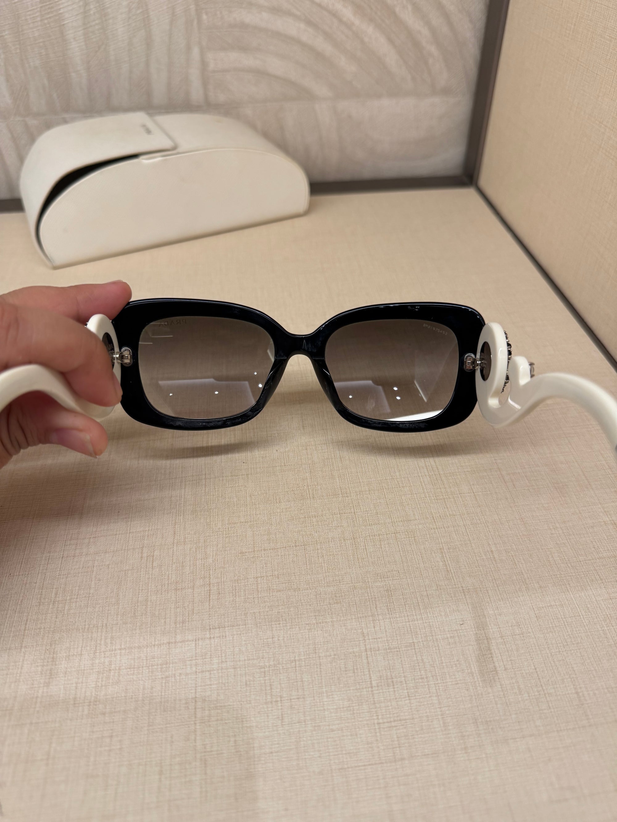 Prada Sunglasses Crystal White