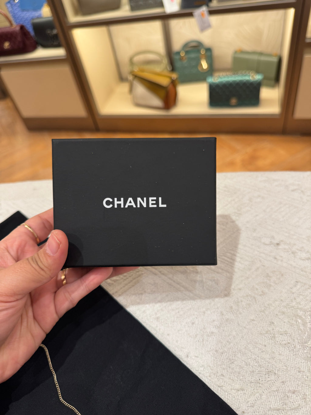 Chanel Necklace Logo Pearl
