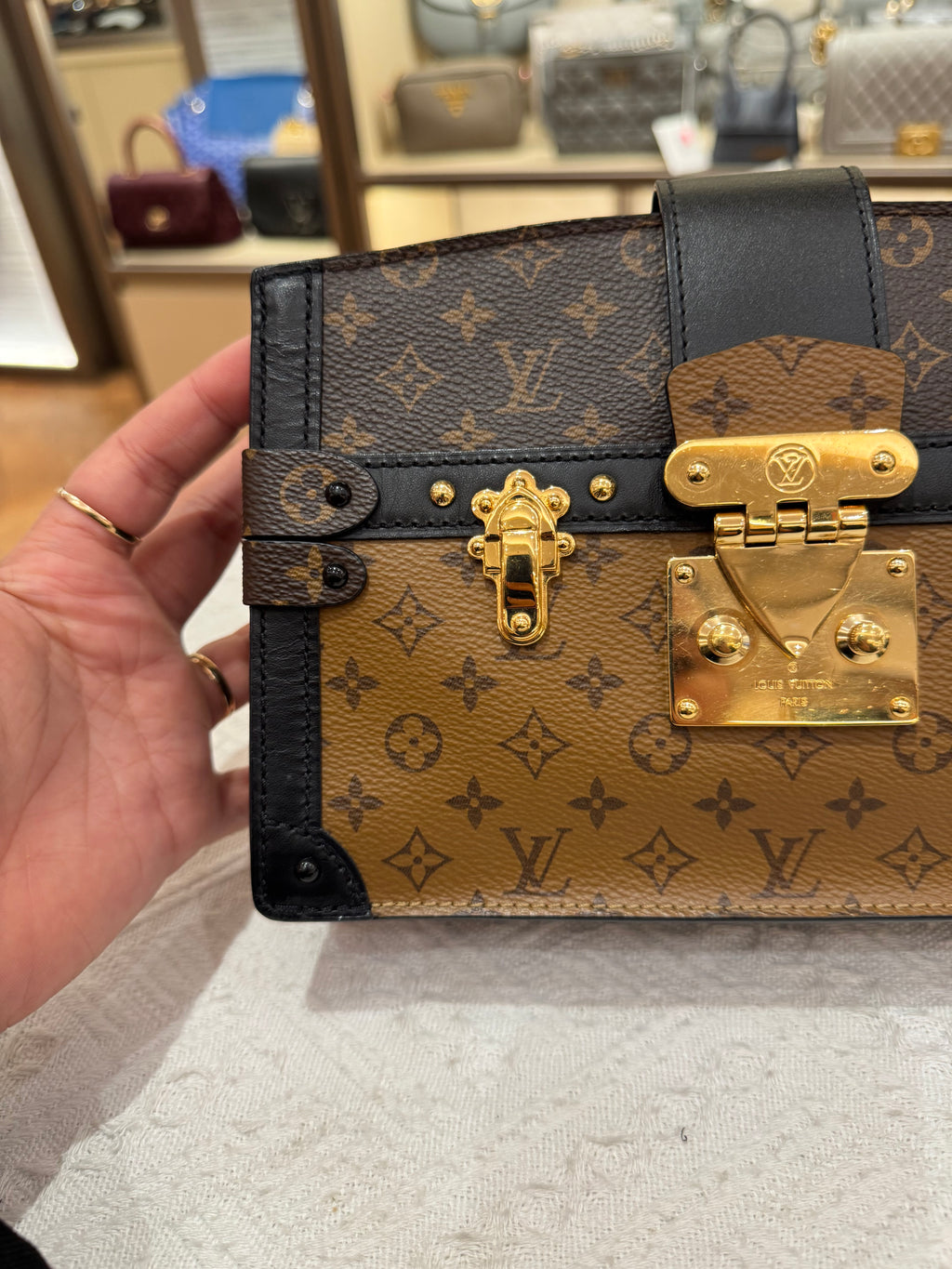 Louis Vutton Trunk Monogram Reversed