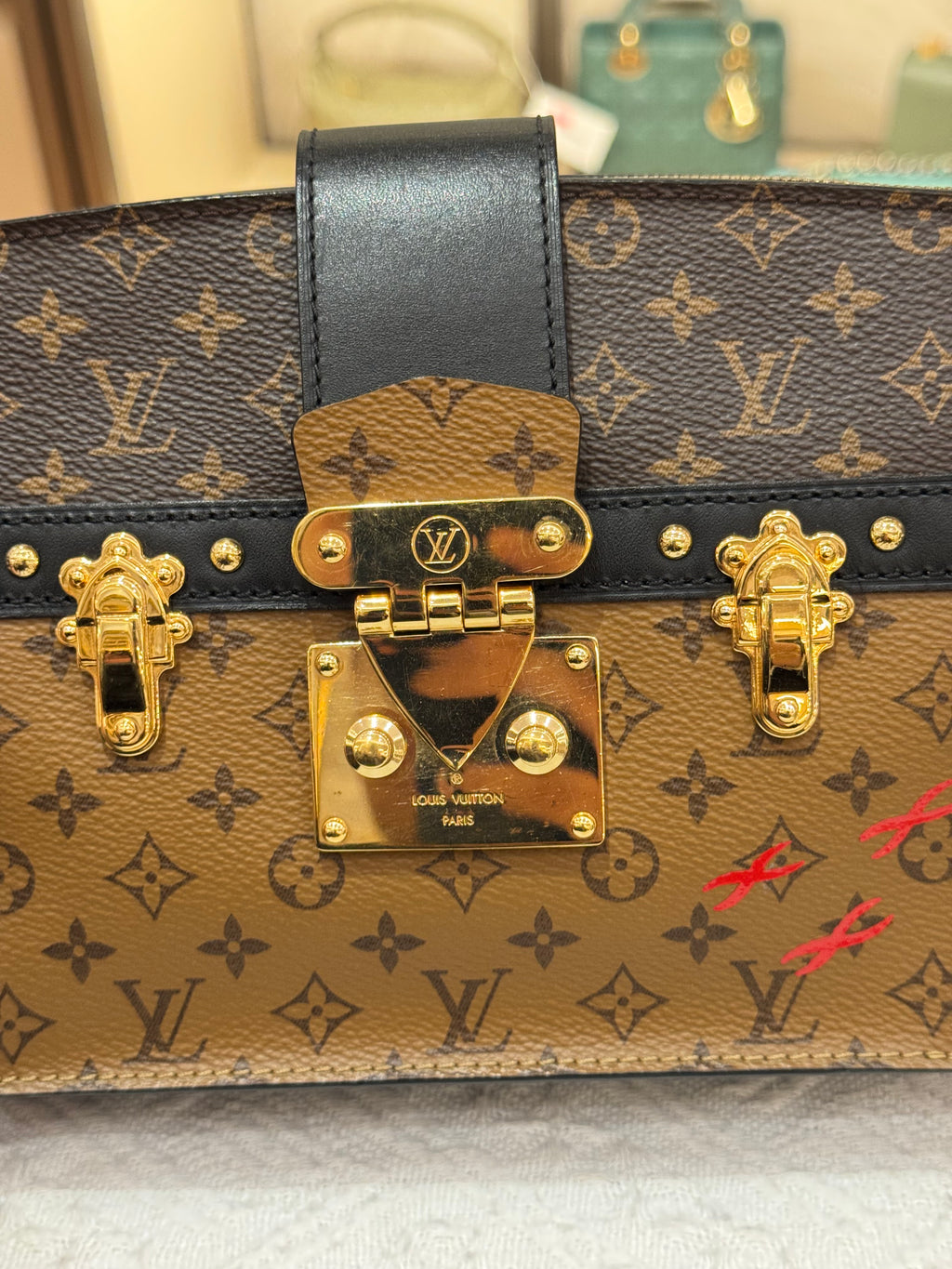Louis Vutton Trunk Monogram Reversed