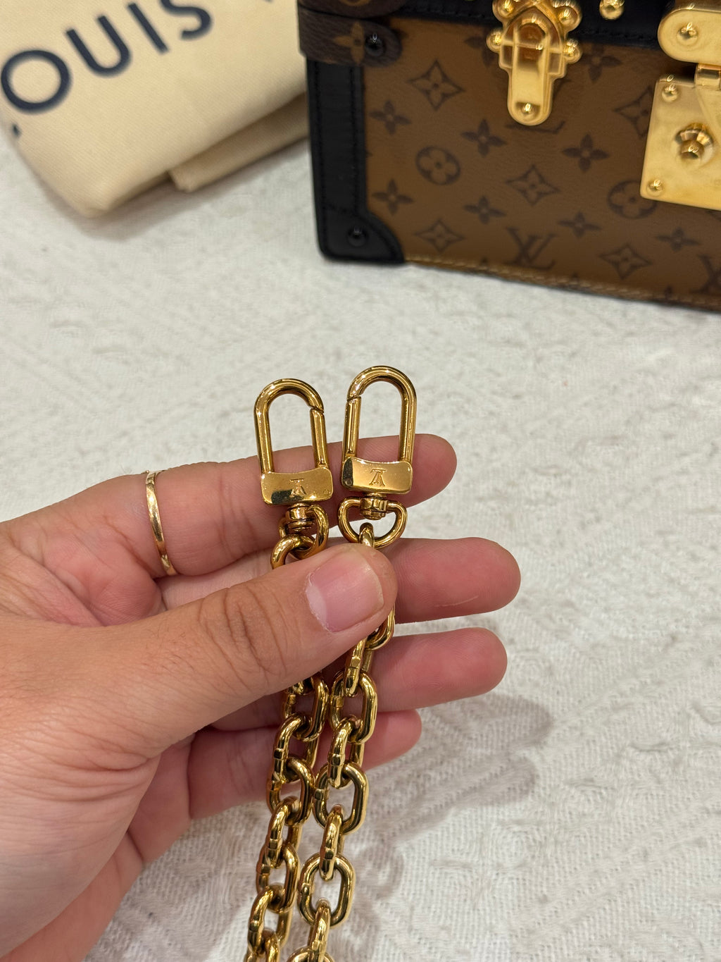 Louis Vutton Trunk Monogram Reversed