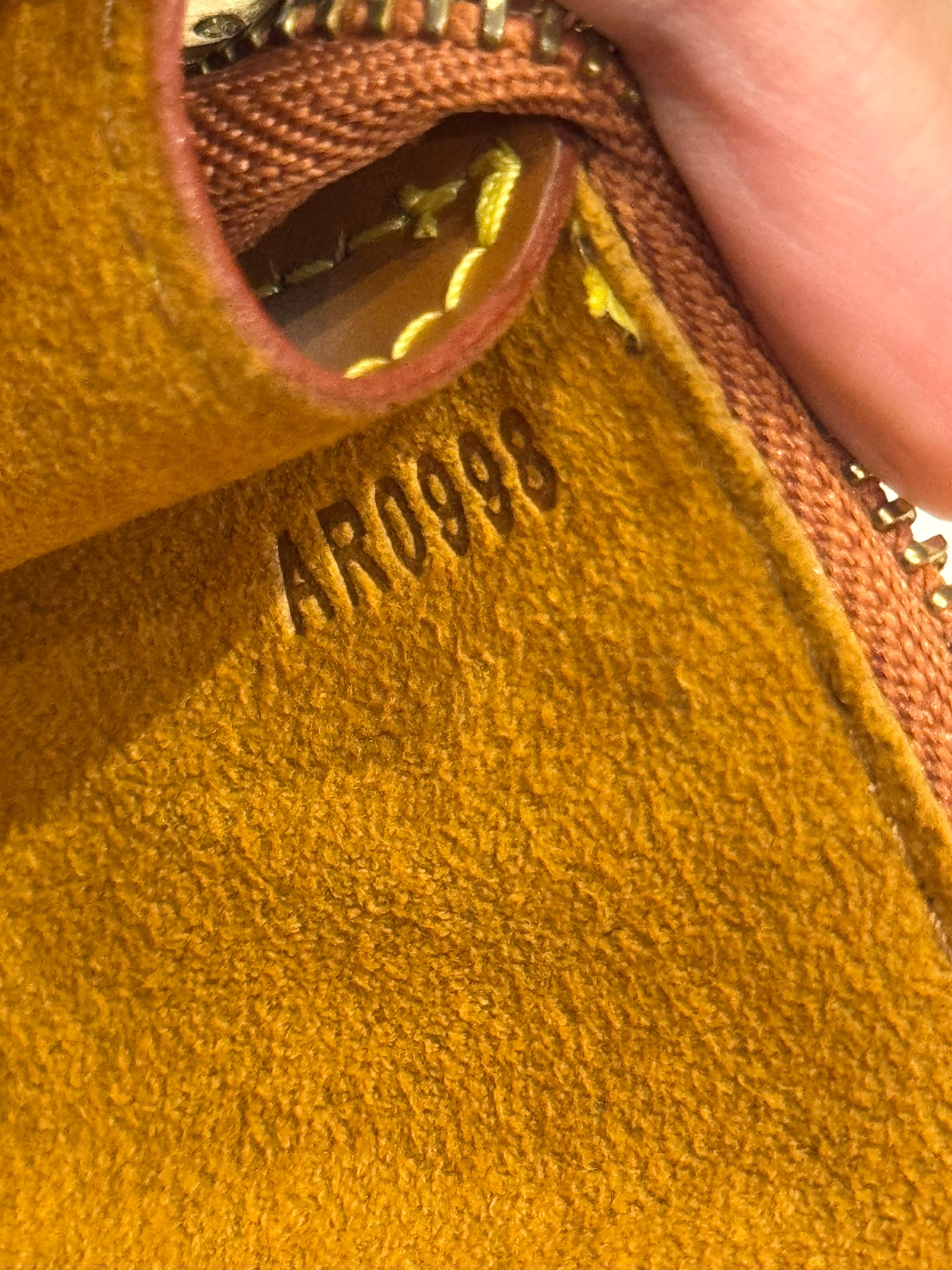 Louis Vuitton Pouchette Epi Leather Gold