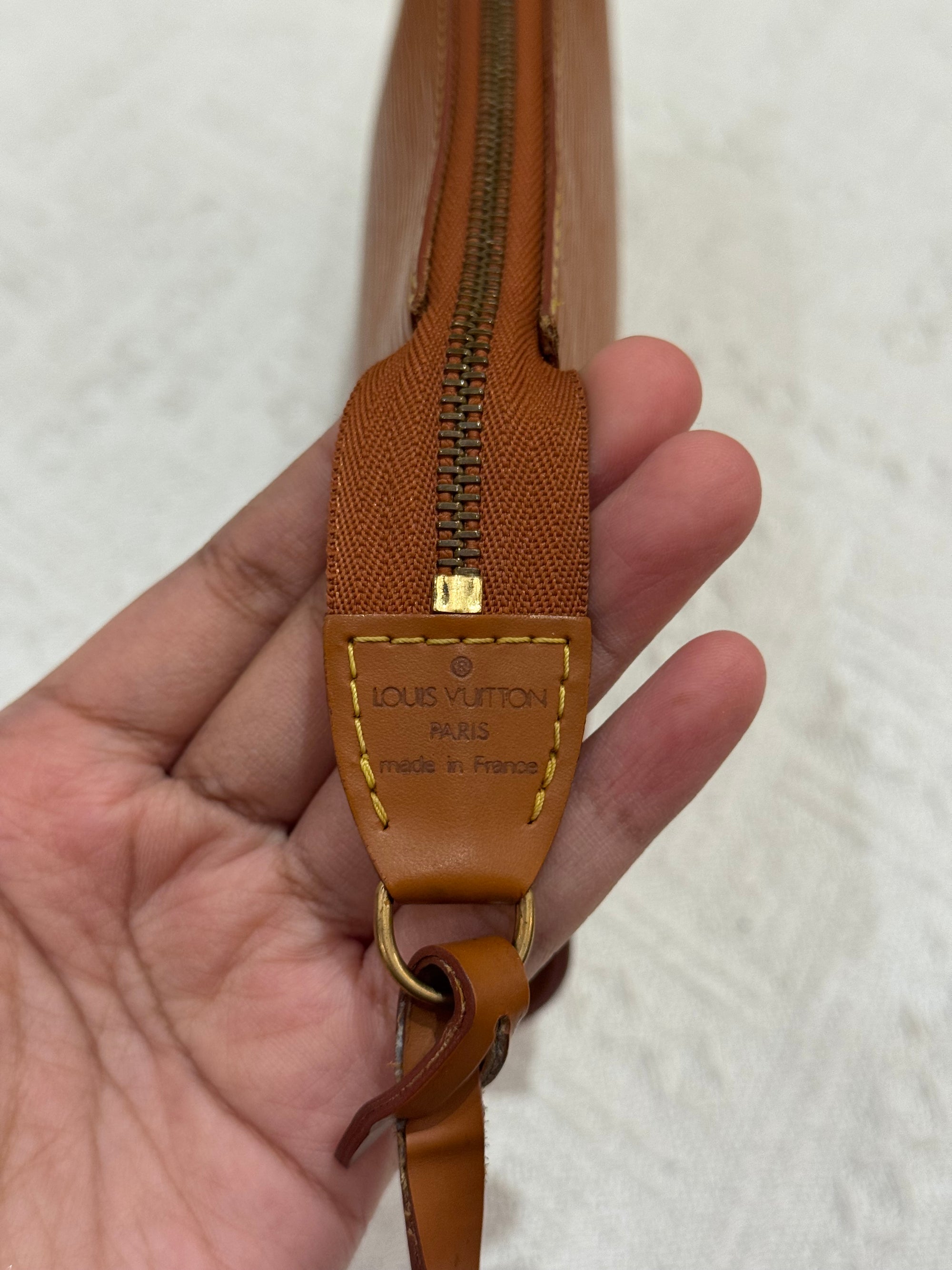 Louis Vuitton Pouchette Epi Leather Gold