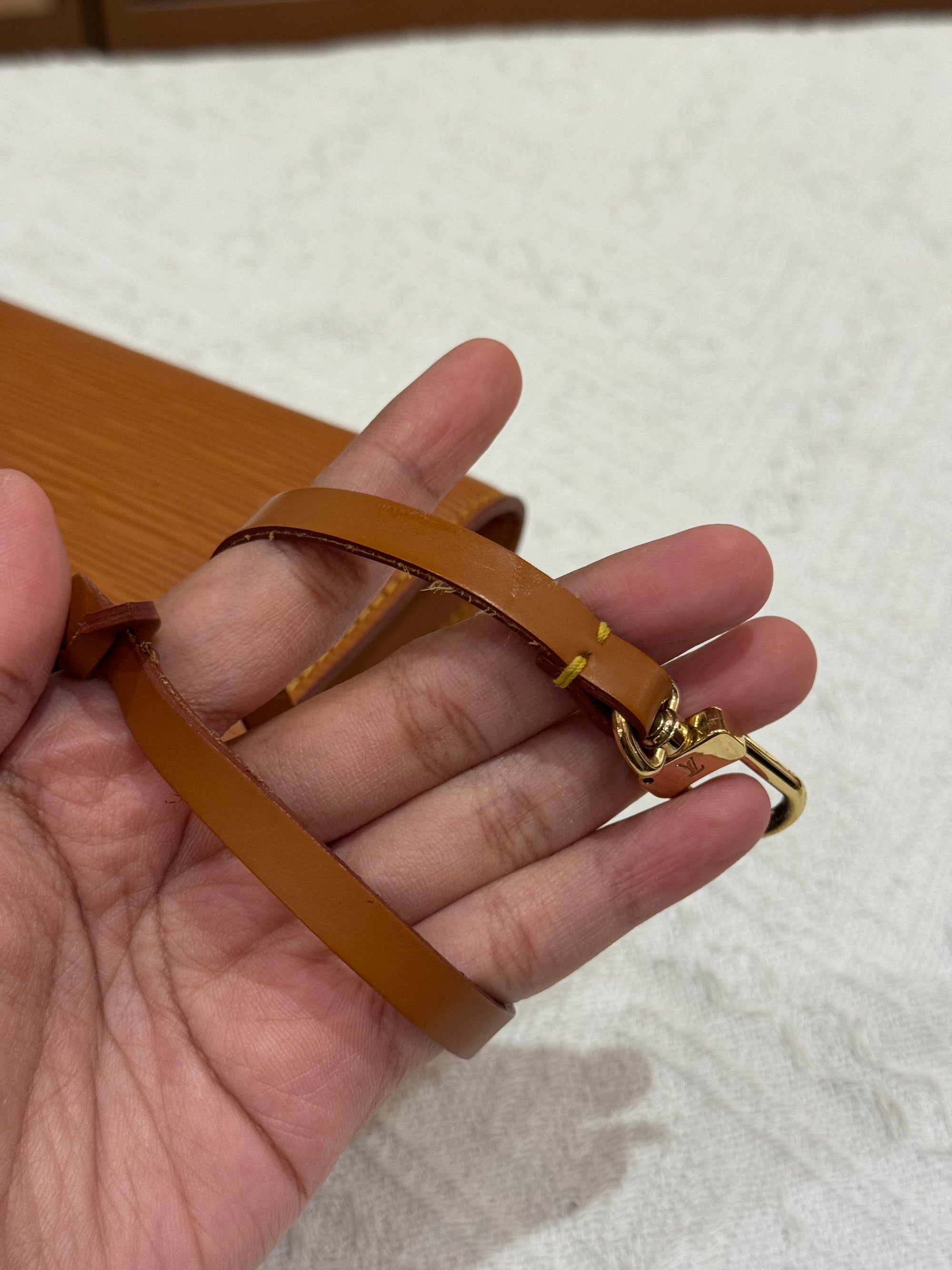 Louis Vuitton Pouchette Epi Leather Gold