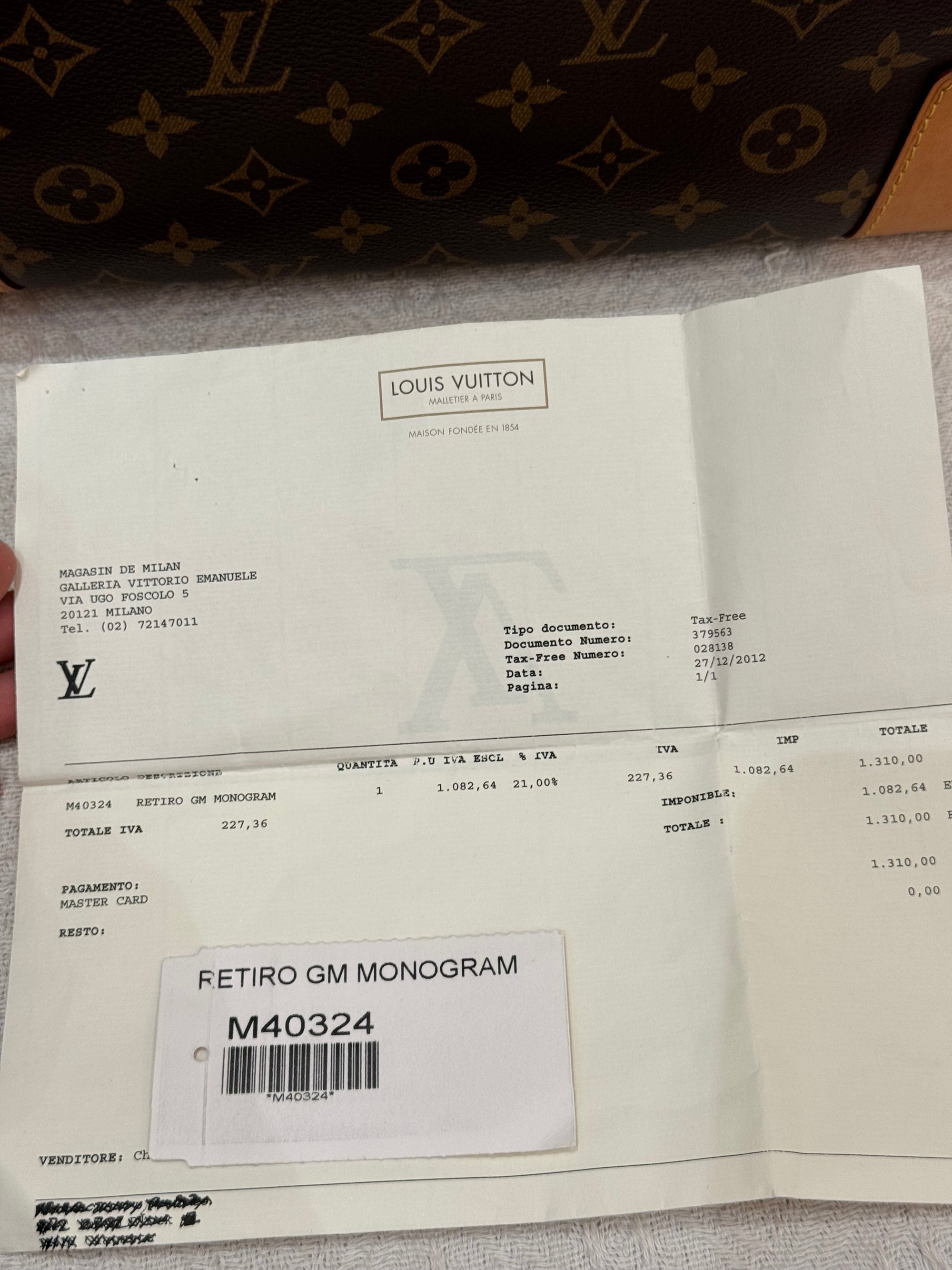 Louis Vuitton Retiro GM Monogram