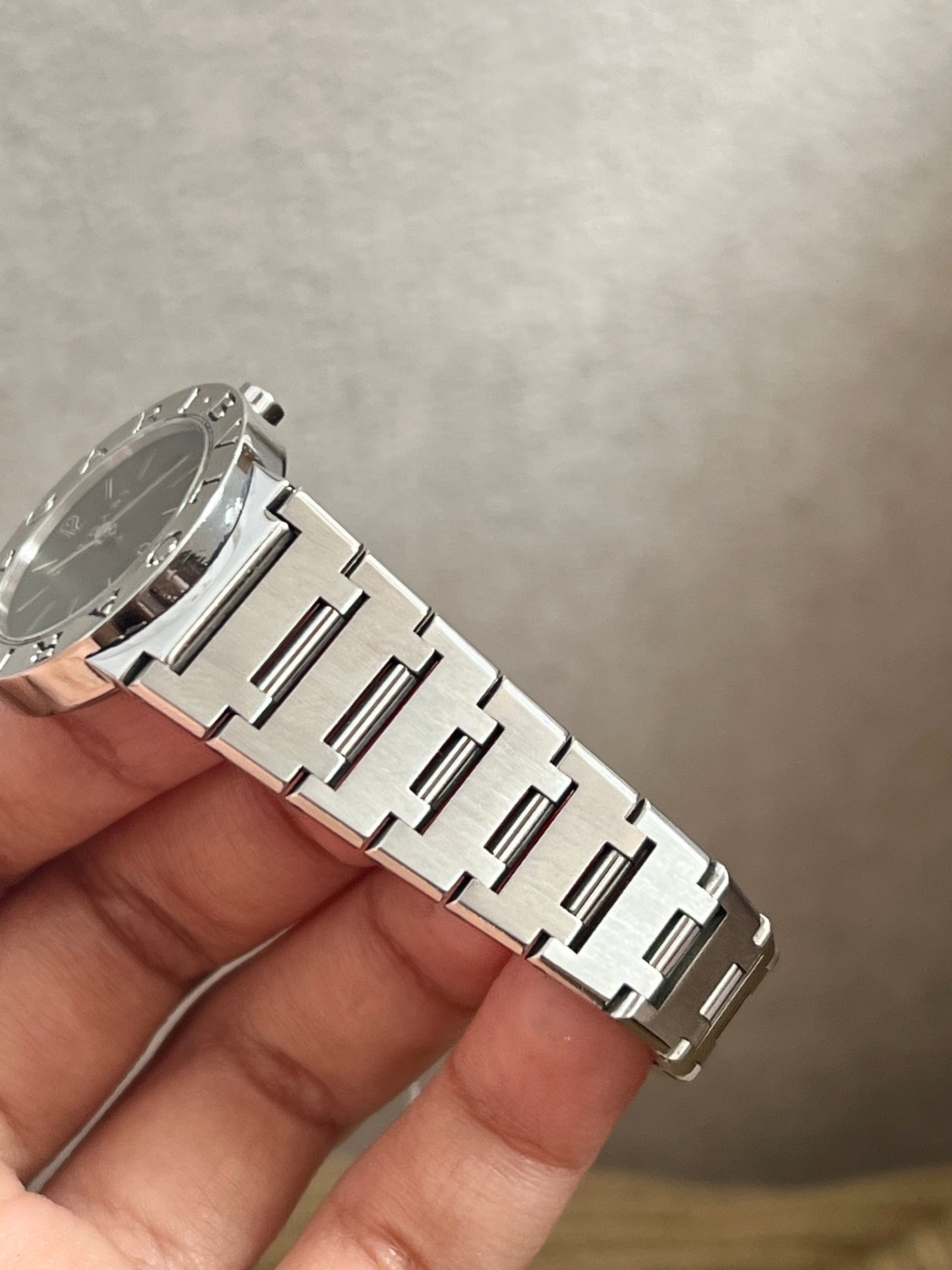 Bvlgari Silver B.Zero Black Dial