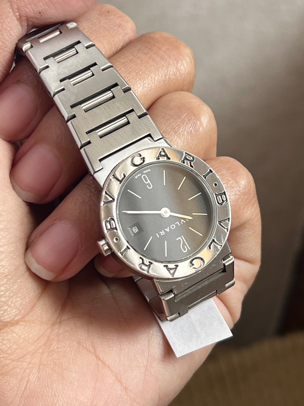 Bvlgari Silver B.Zero Black Dial