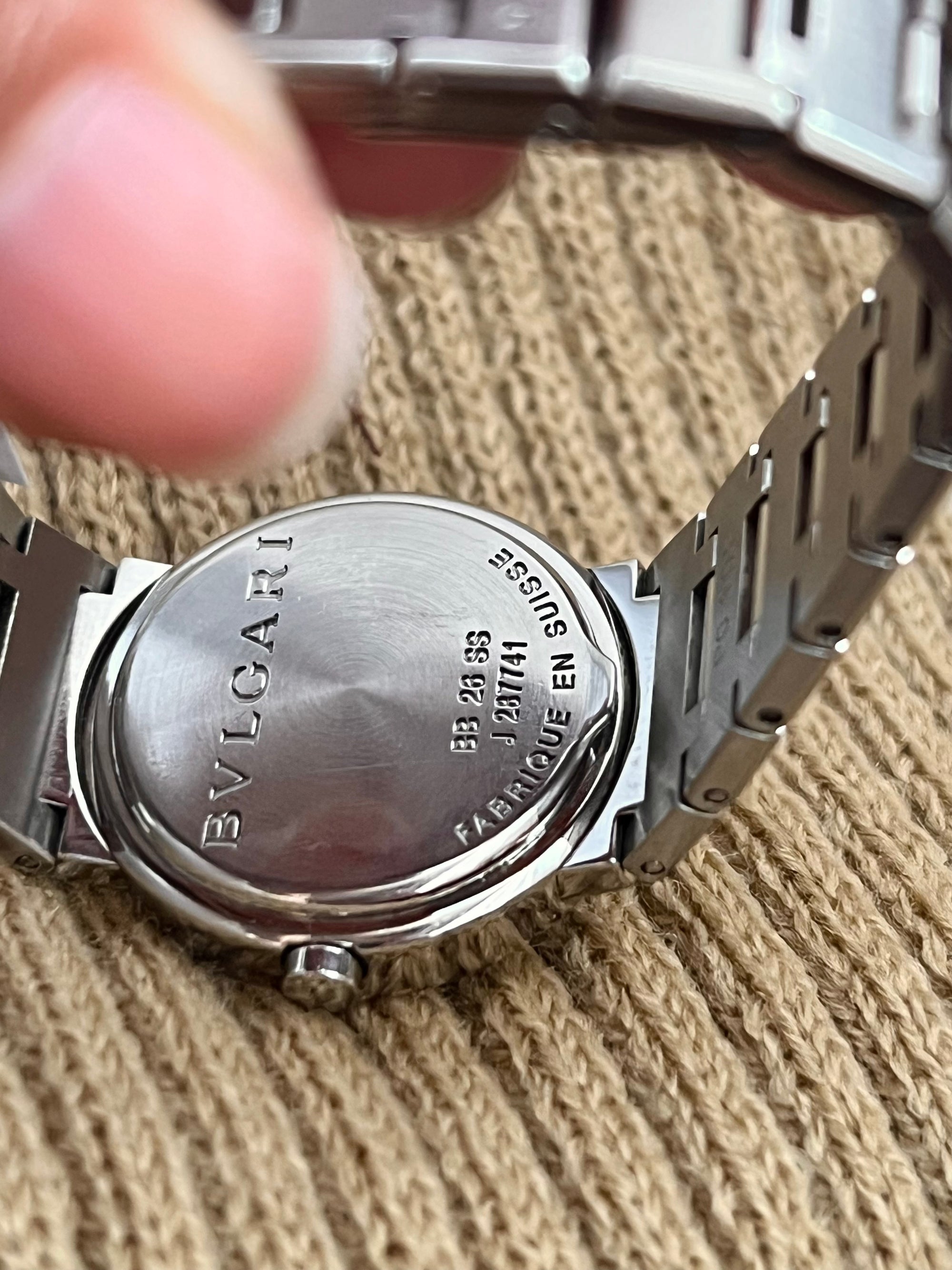 Bvlgari Silver B.Zero Black Dial