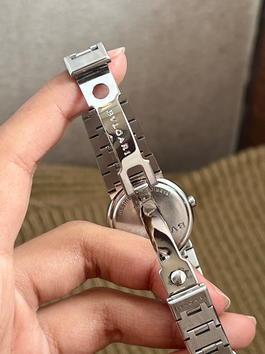 Bvlgari Silver B.Zero Black Dial