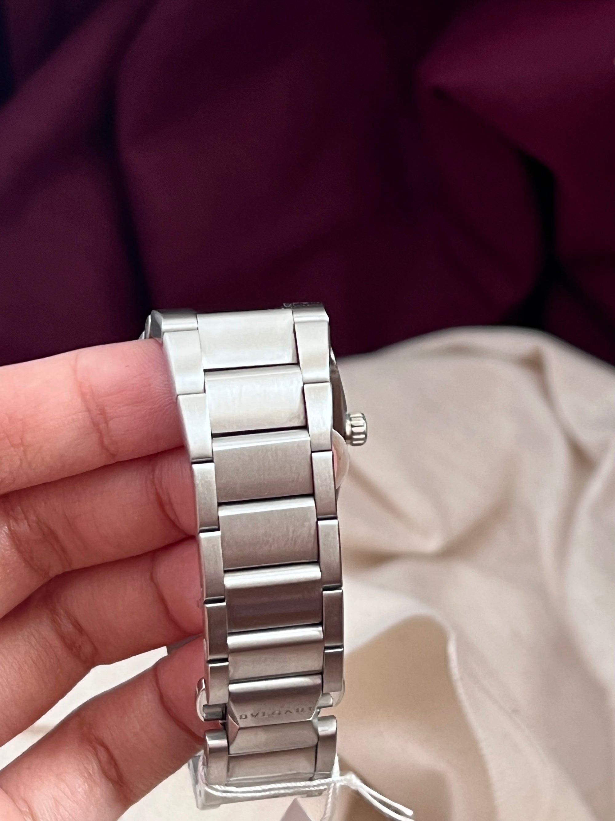 Bvlgari Ergon Silver Black Dial