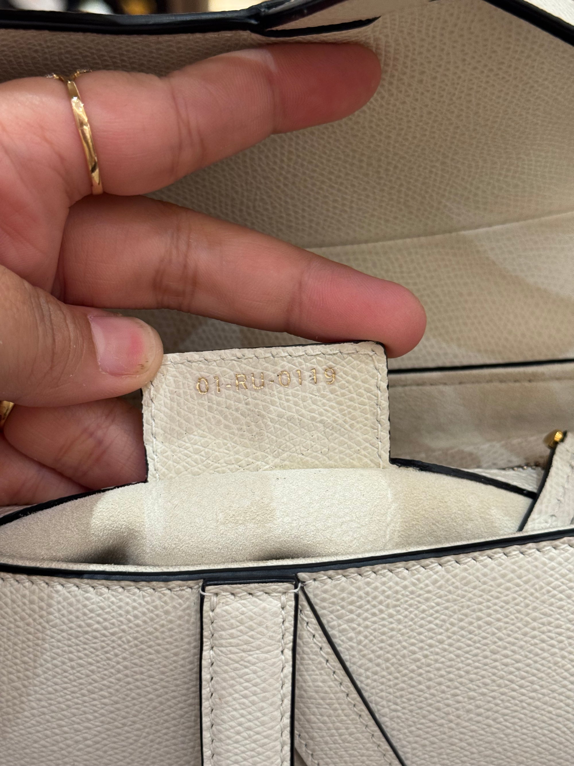 Dior Saddle Medium White GHW