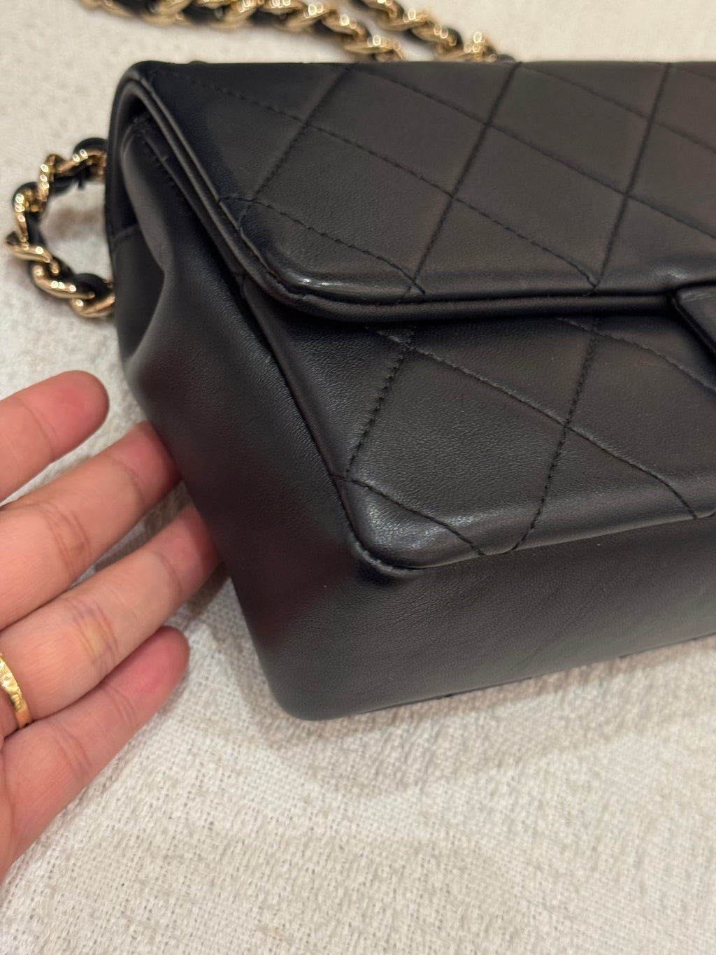 Chanel Resin Flap Chain Black