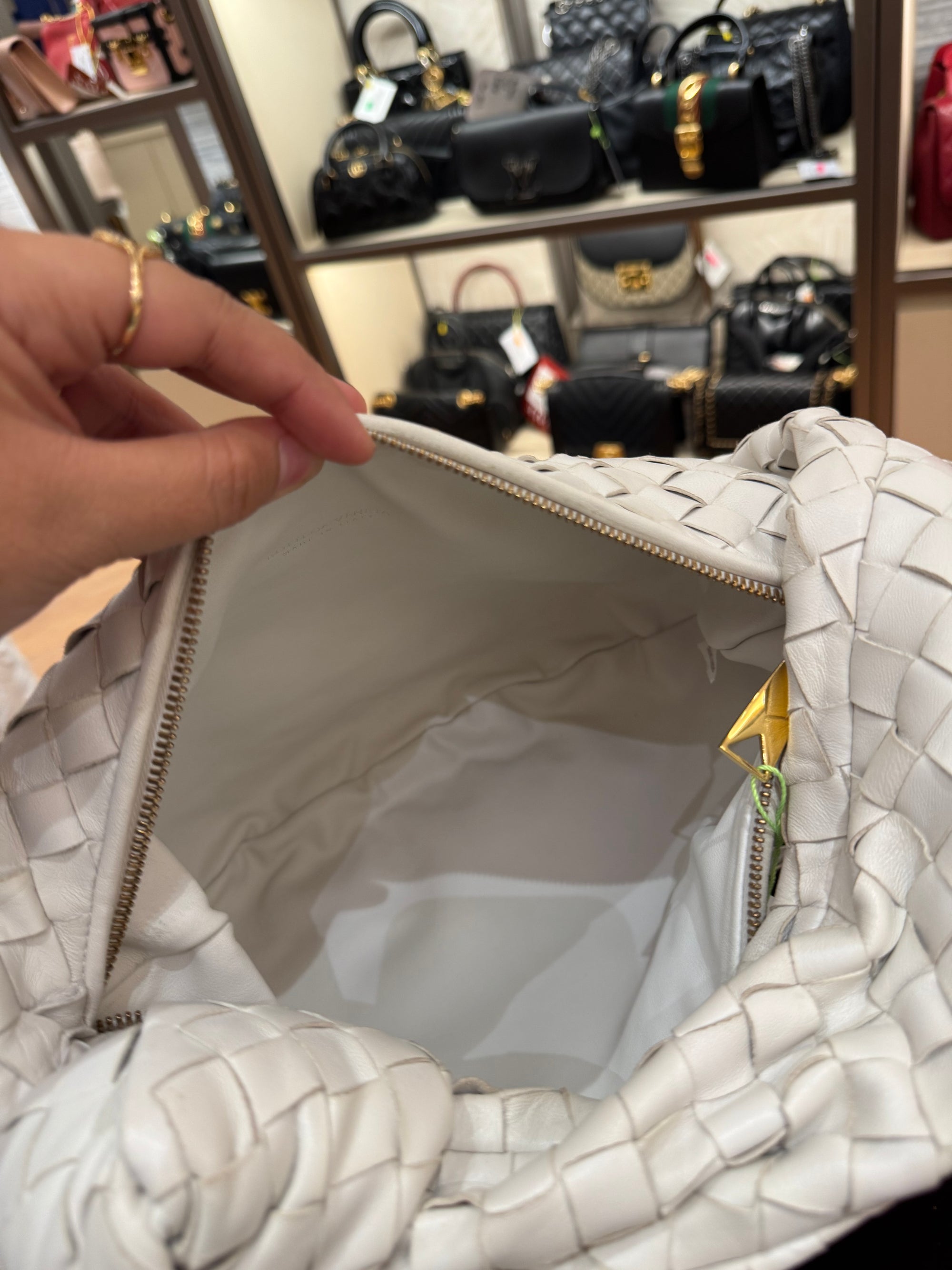 Bottega Veneta Jodie Teen White