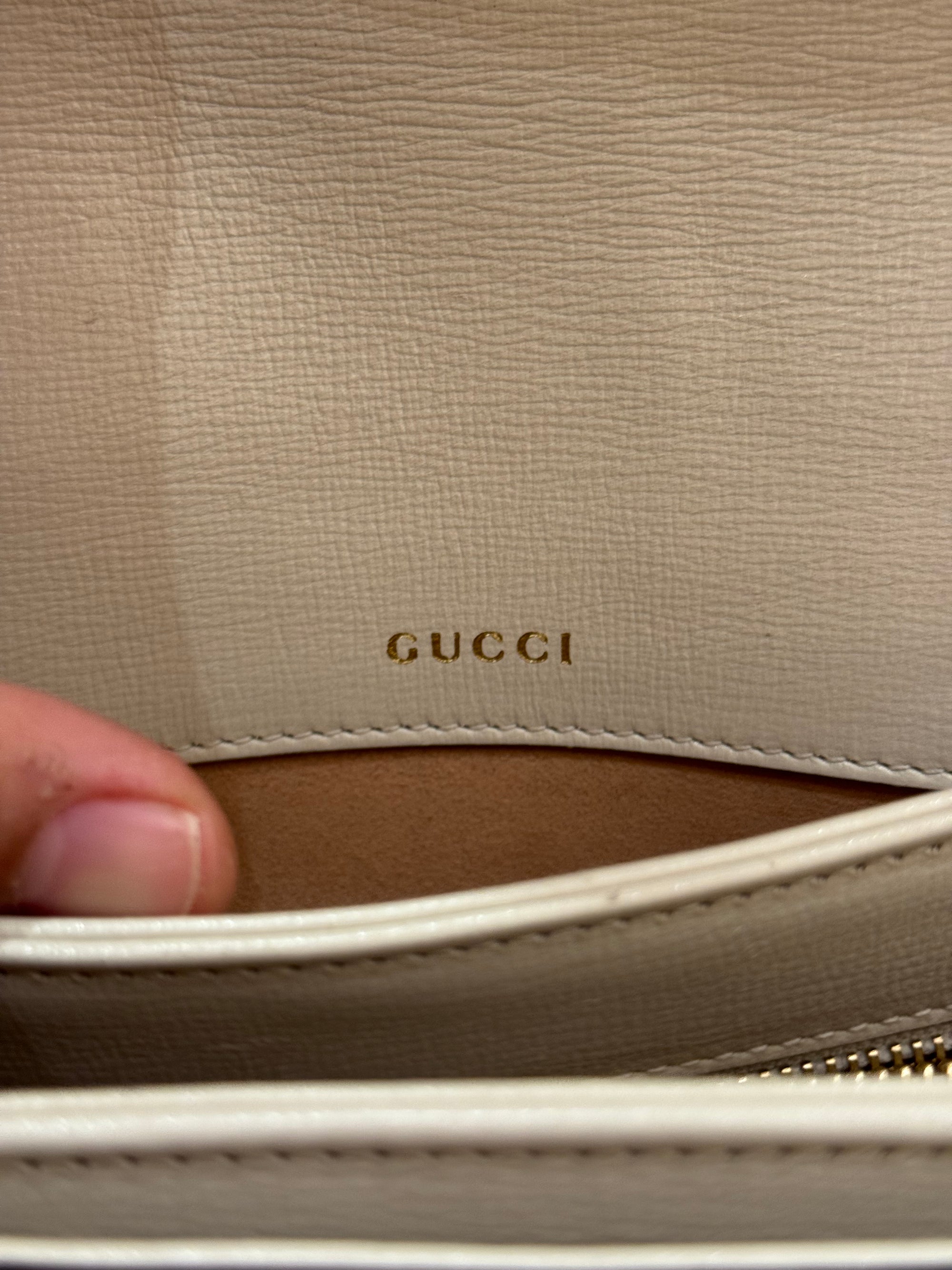 Gucci Horsebit Medium White