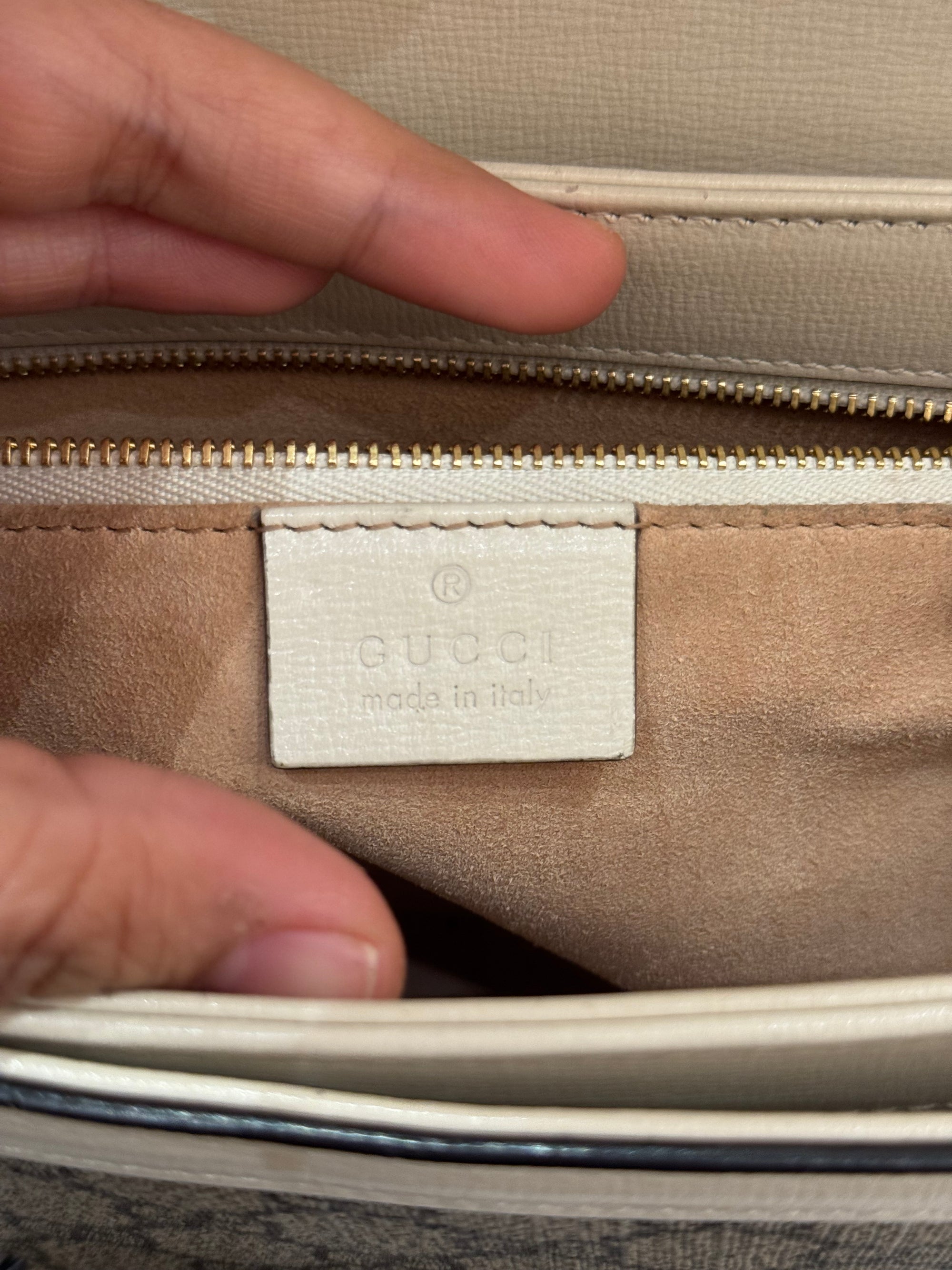 Gucci Horsebit Medium White