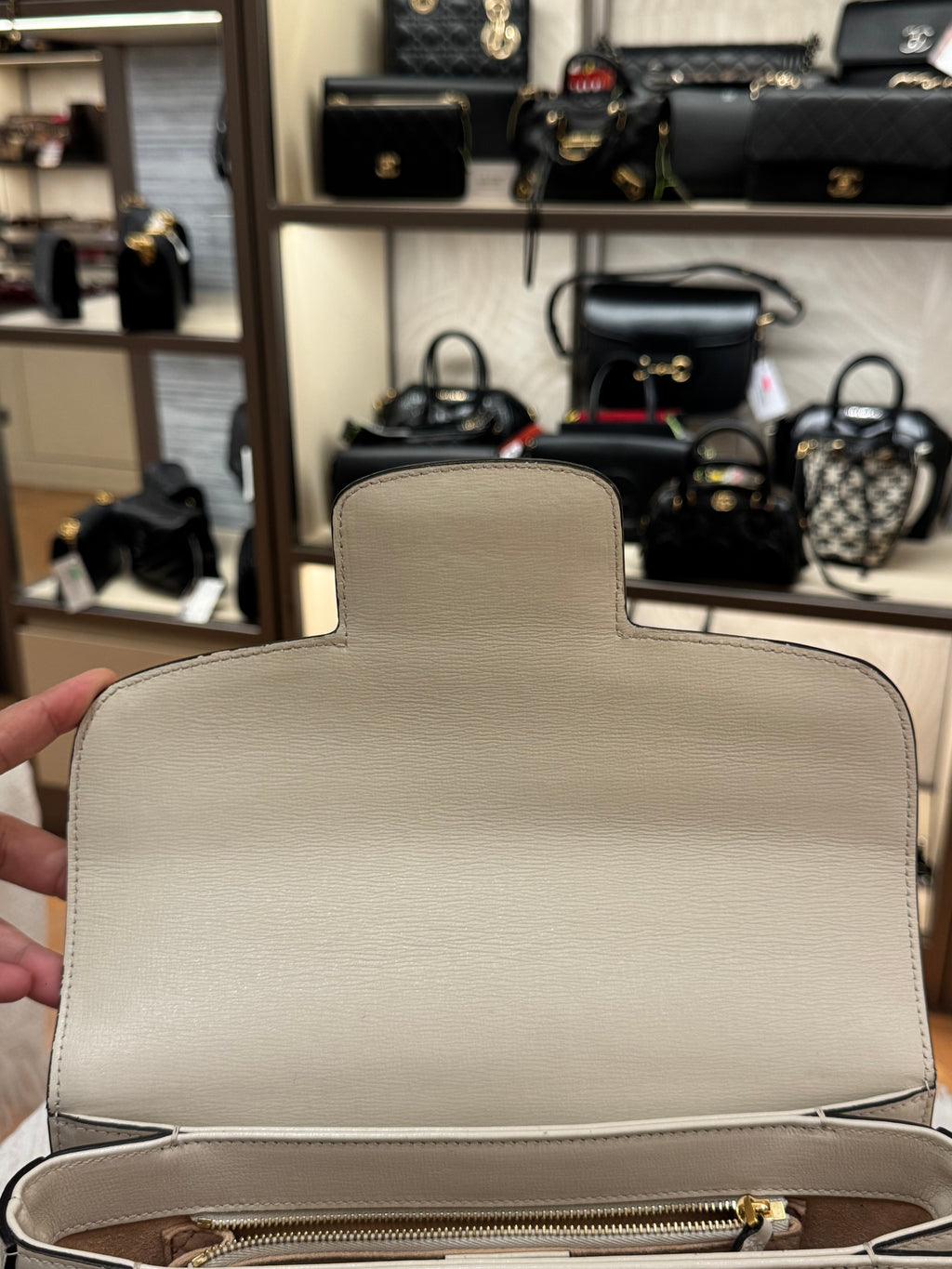 Gucci Horsebit Medium White