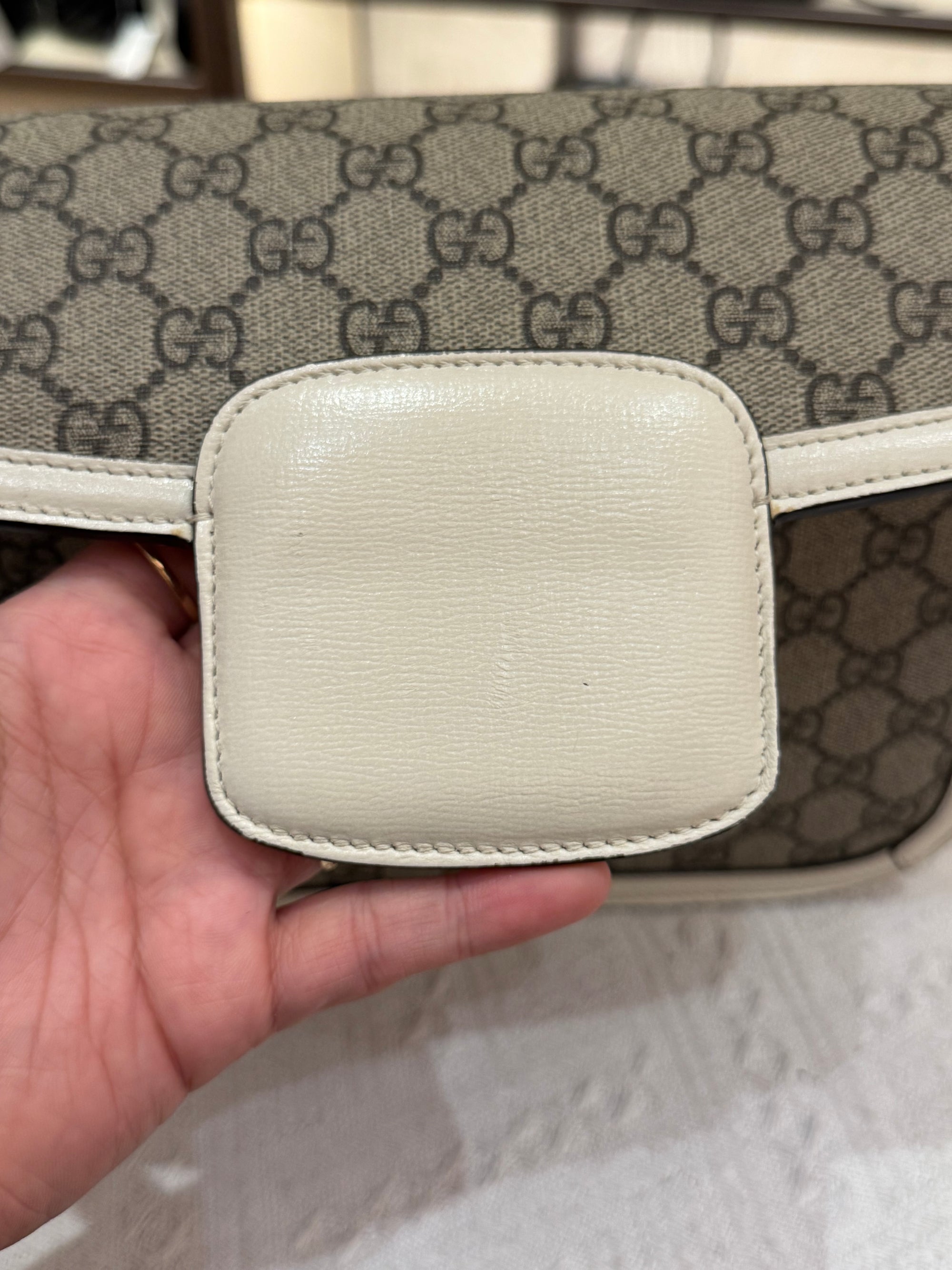 Gucci Horsebit Medium White