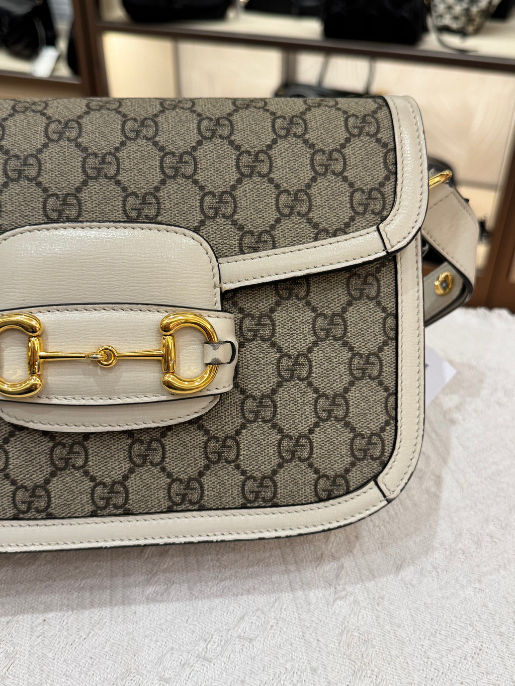 Gucci Horsebit Medium White