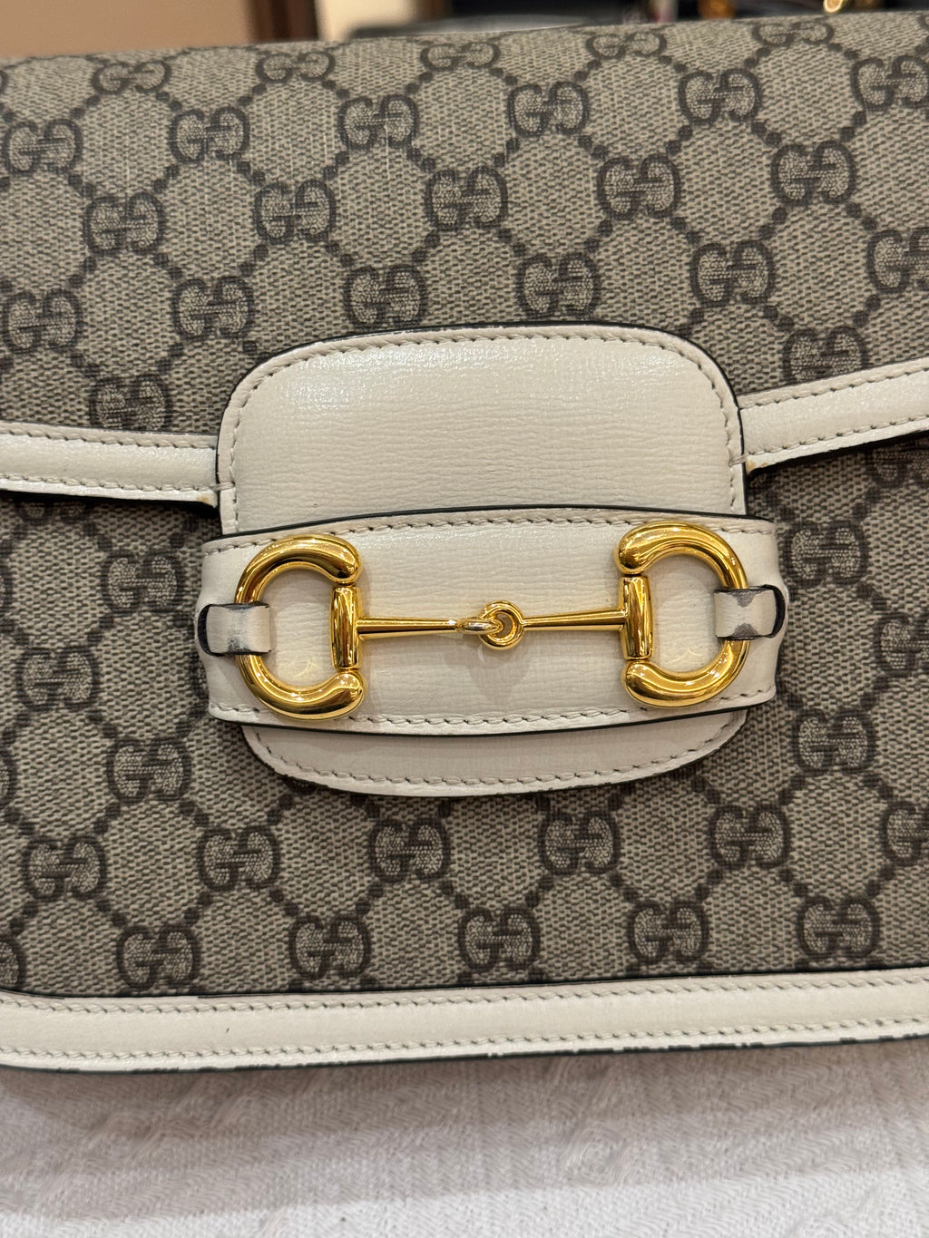 Gucci Horsebit Medium White