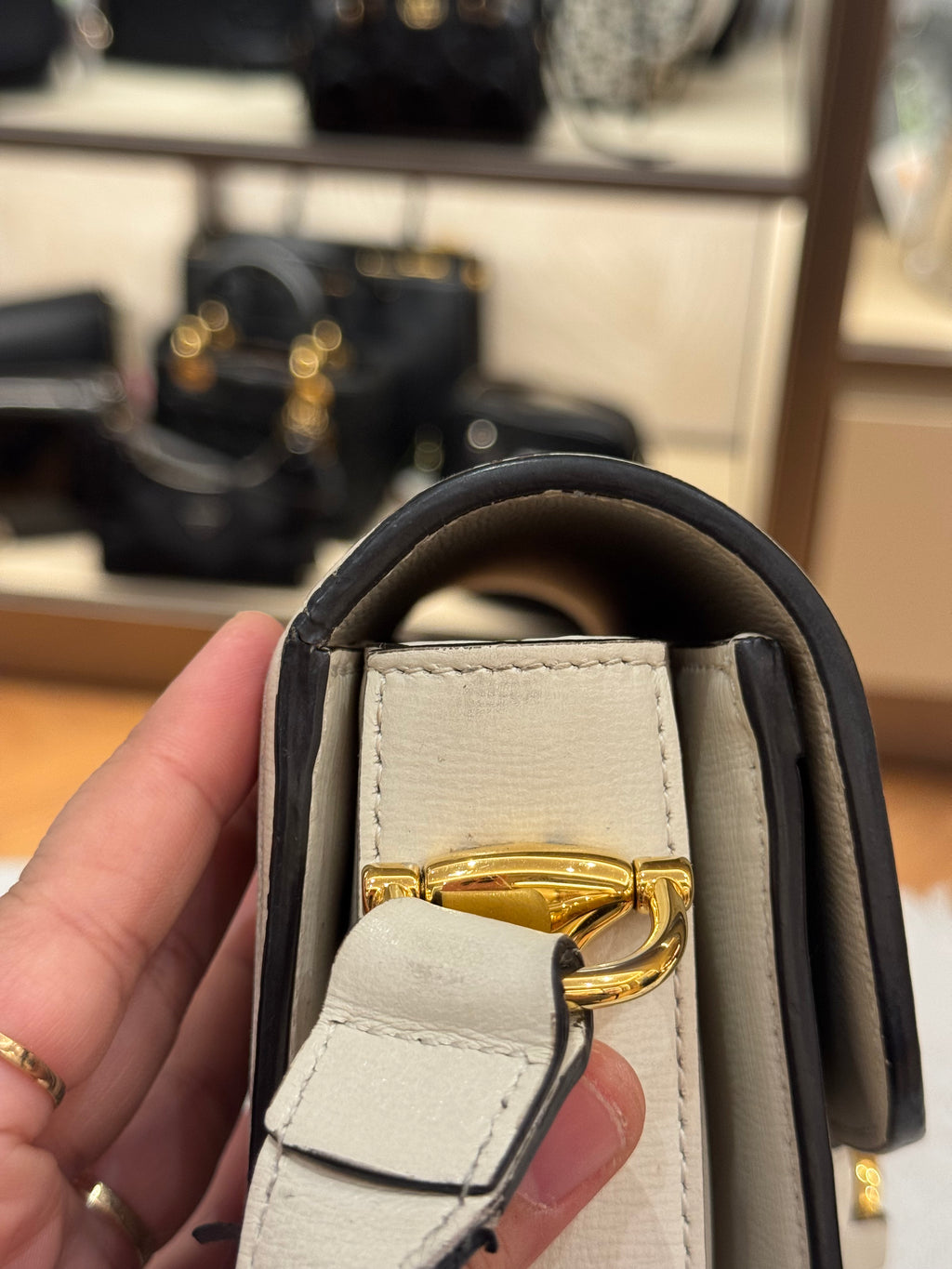 Gucci Horsebit Medium White