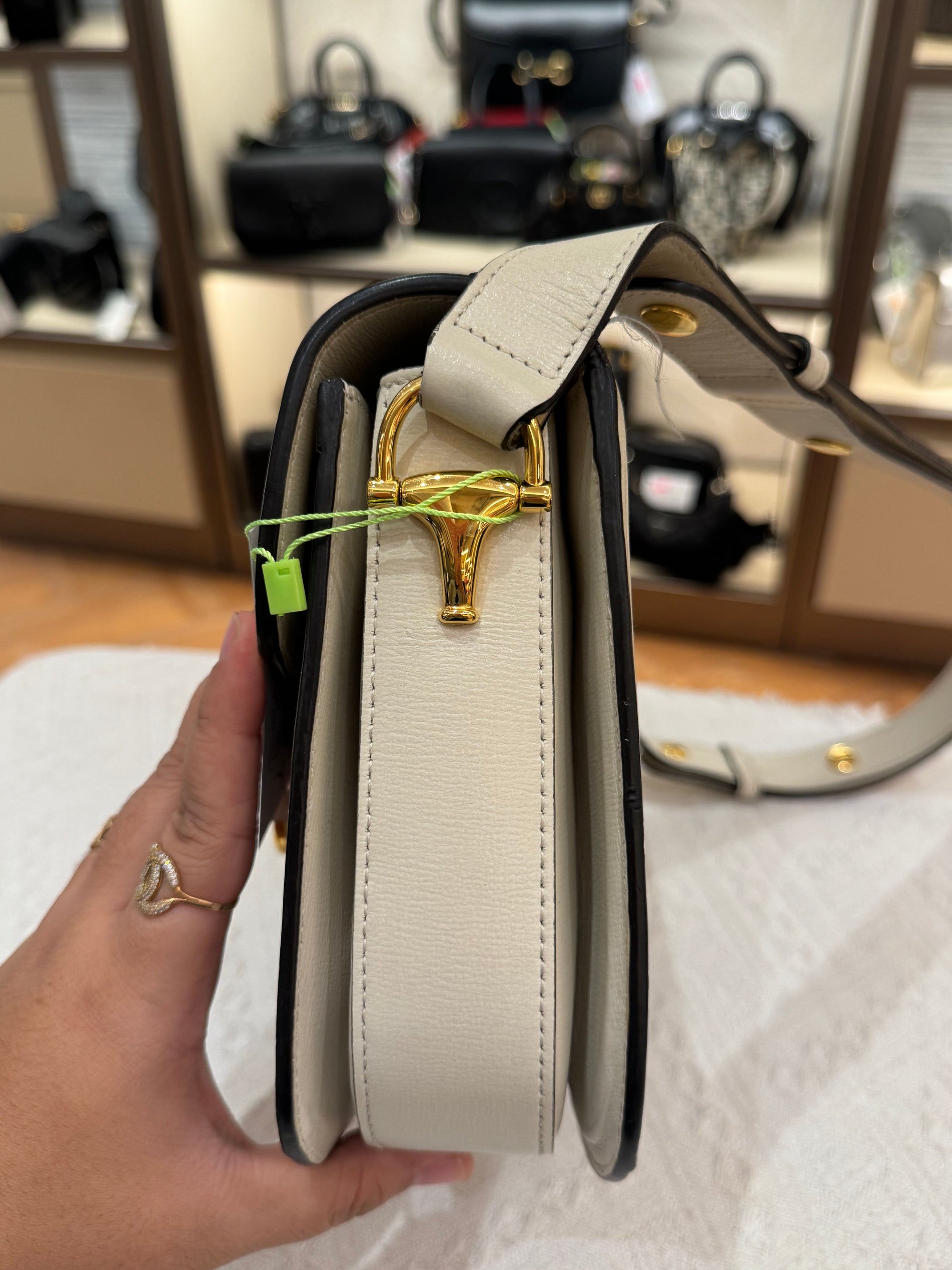 Gucci Horsebit Medium White