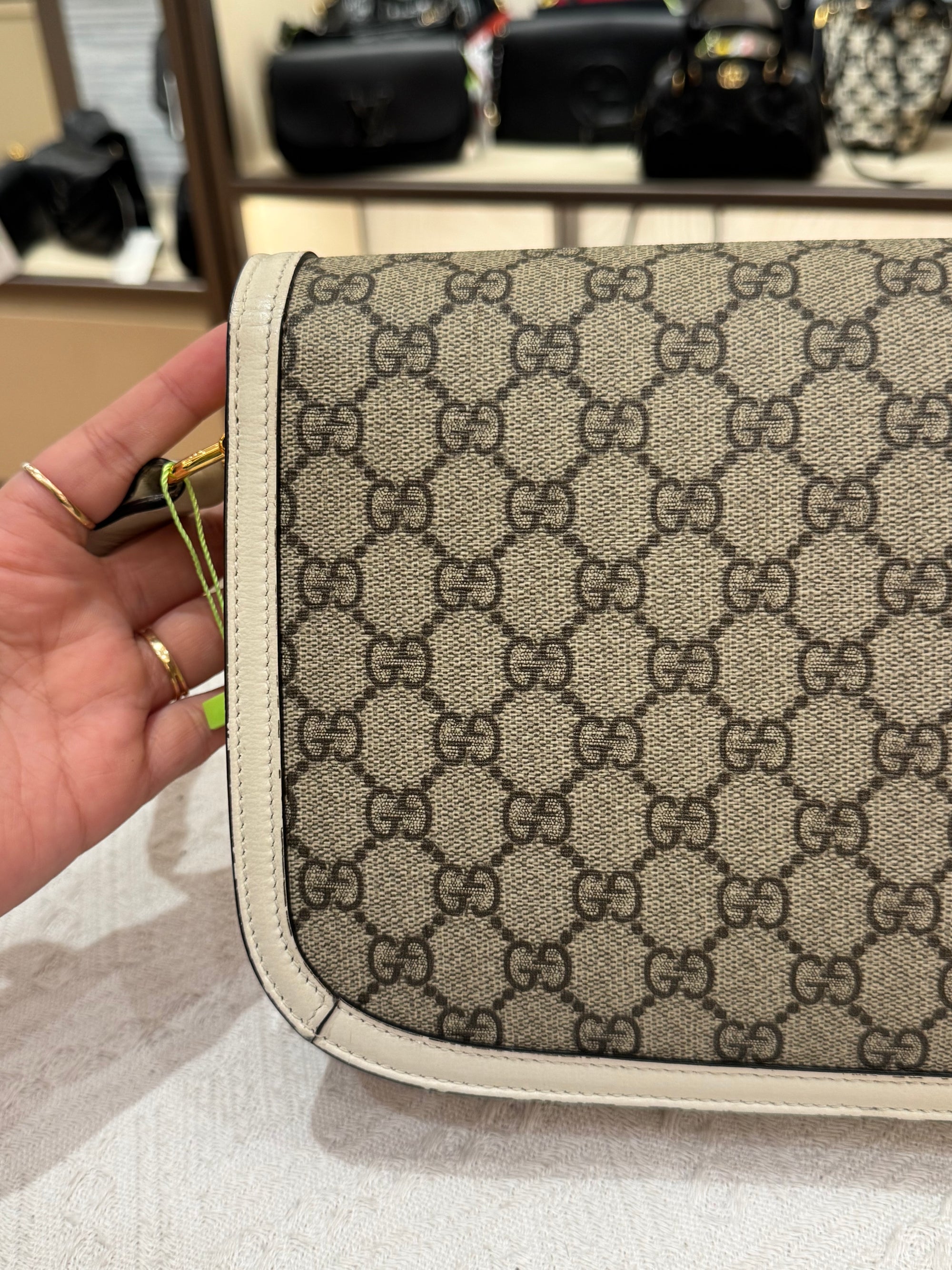 Gucci Horsebit Medium White