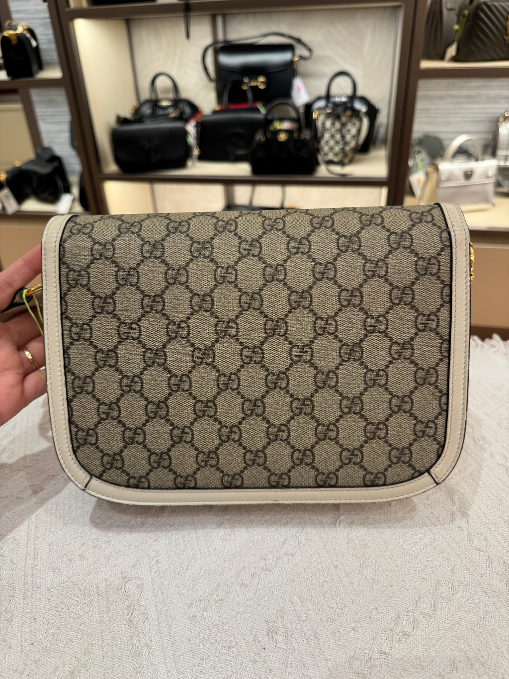Gucci Horsebit Medium White