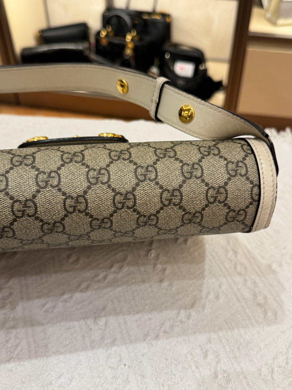 Gucci Horsebit Medium White