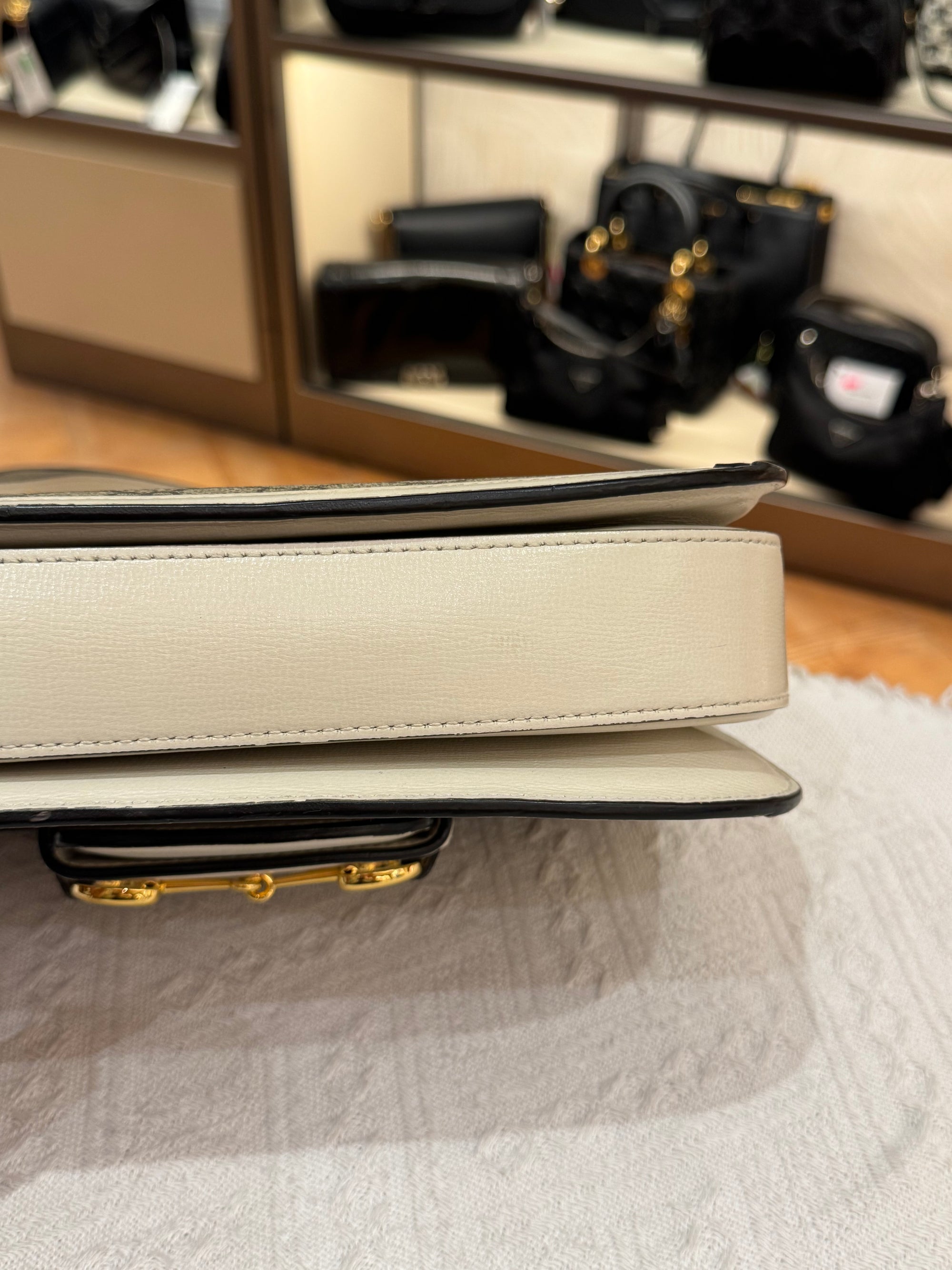 Gucci Horsebit Medium White