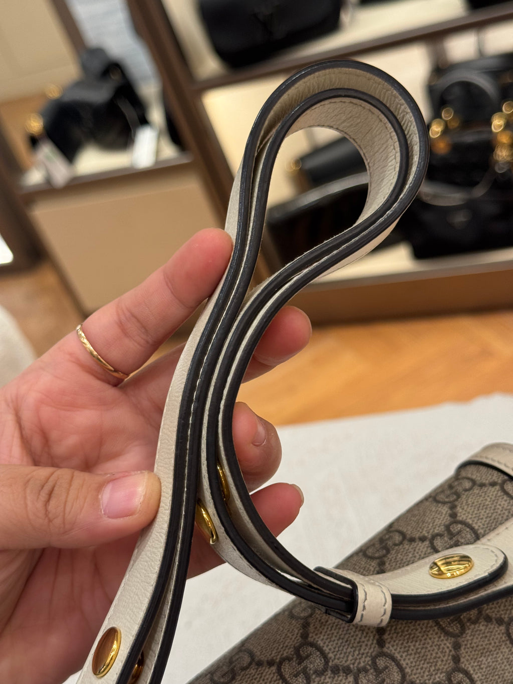 Gucci Horsebit Medium White