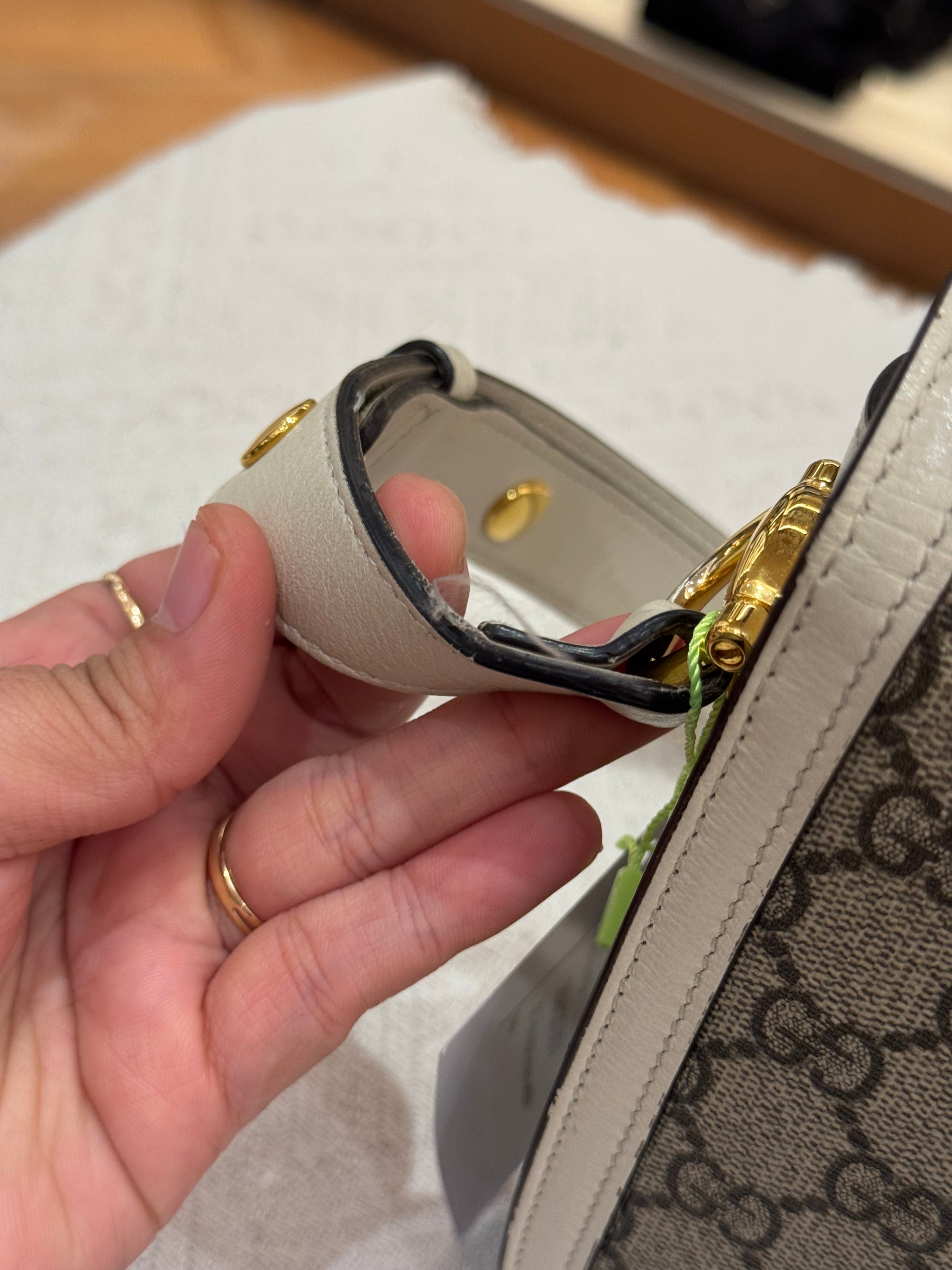 Gucci Horsebit Medium White