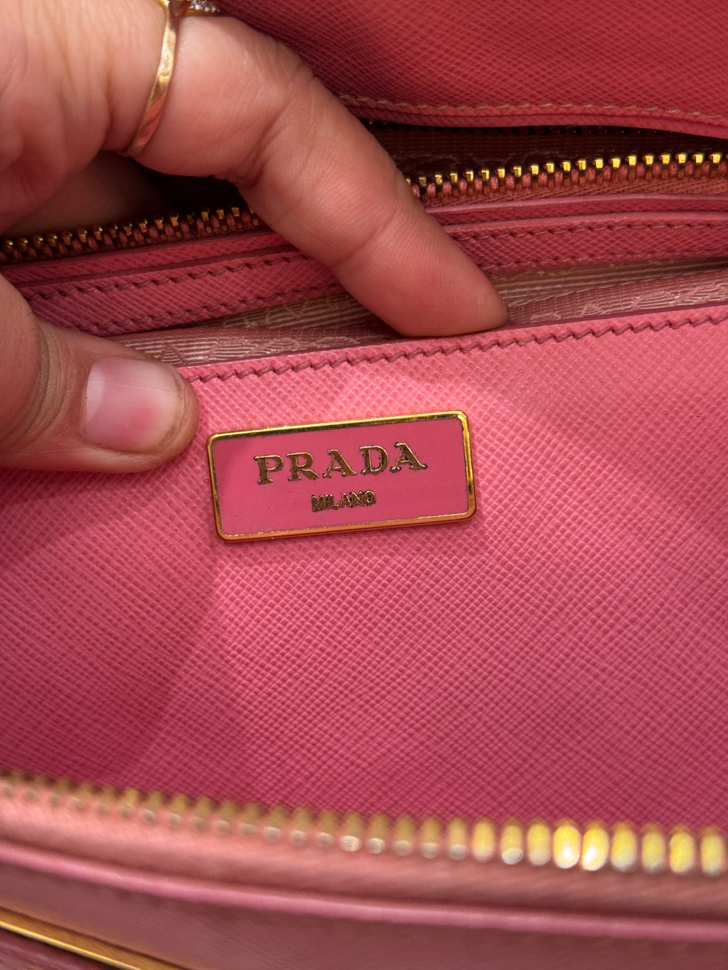 Prada Galierra Double zipper