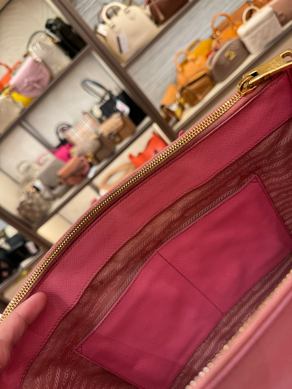 Prada Galierra Double zipper
