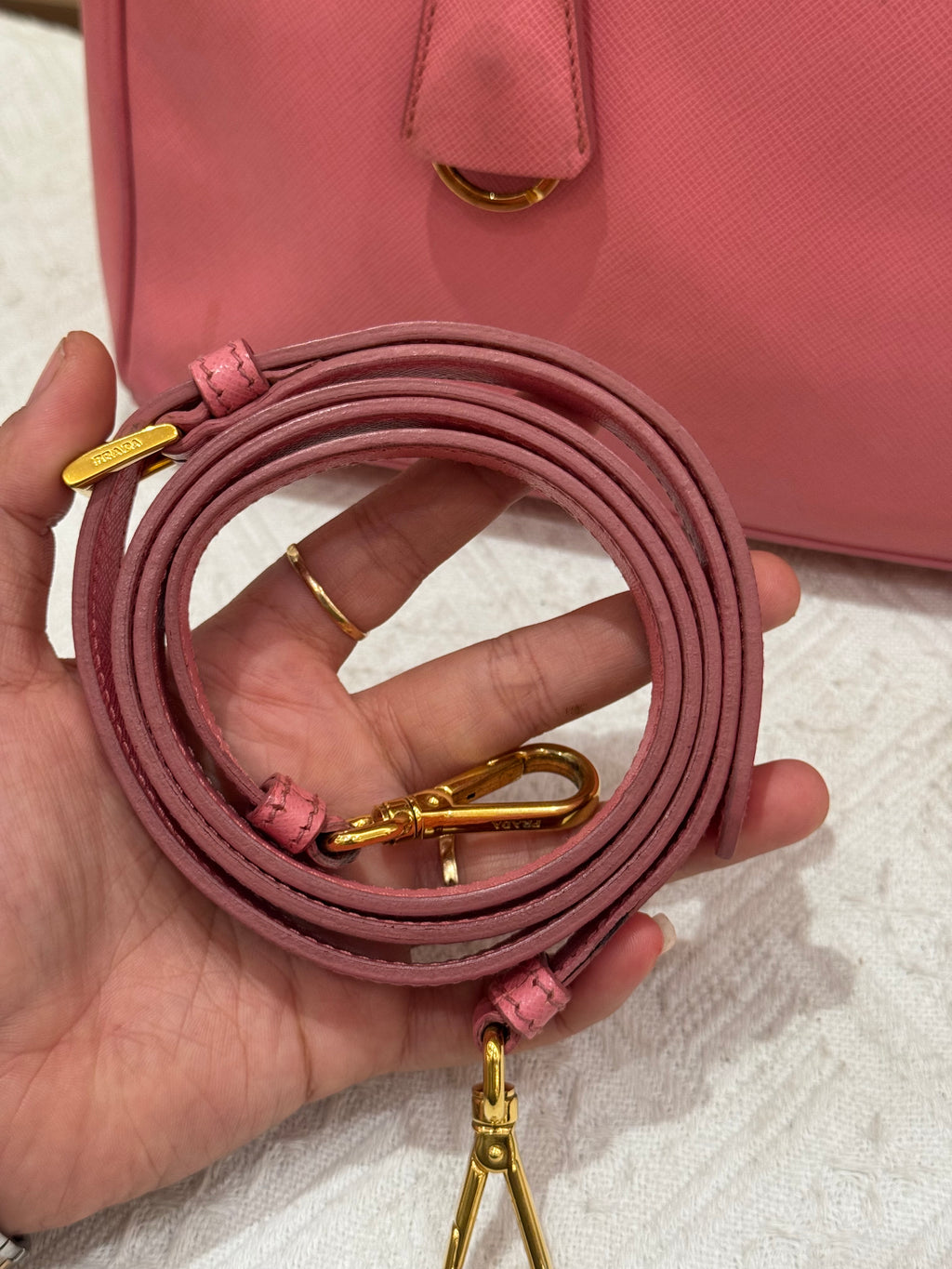 Prada Galierra Double zipper