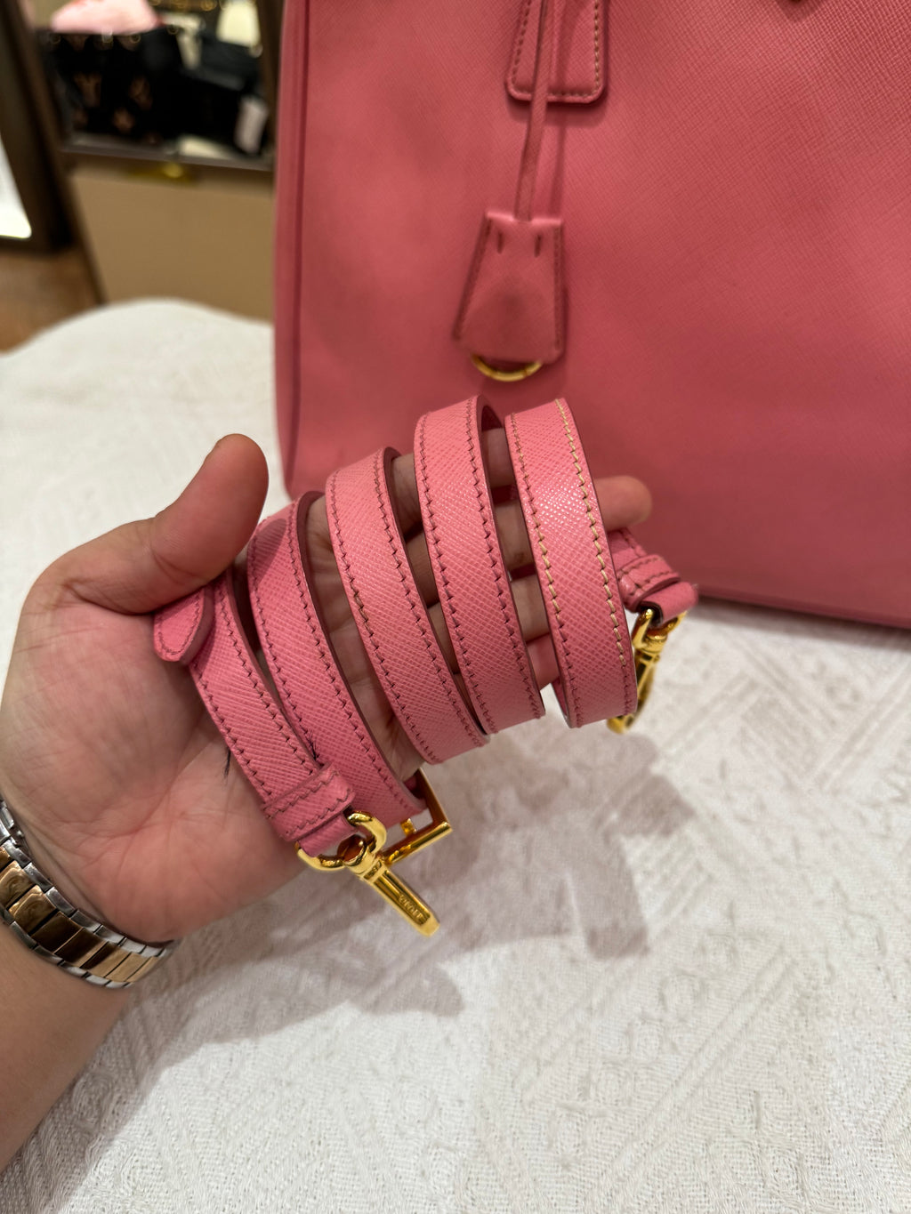 Prada Galierra Double zipper