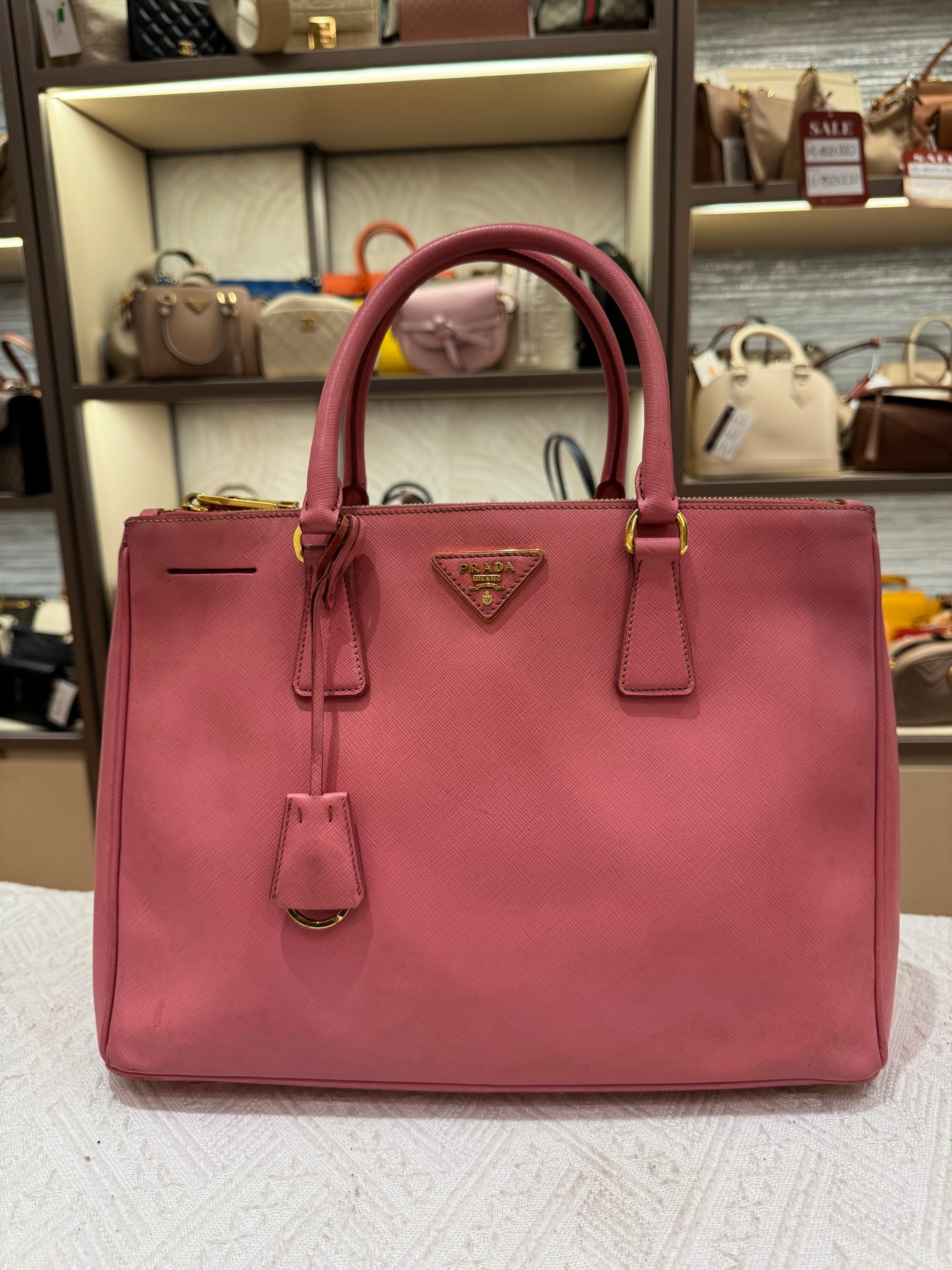 Prada Galierra Double zipper