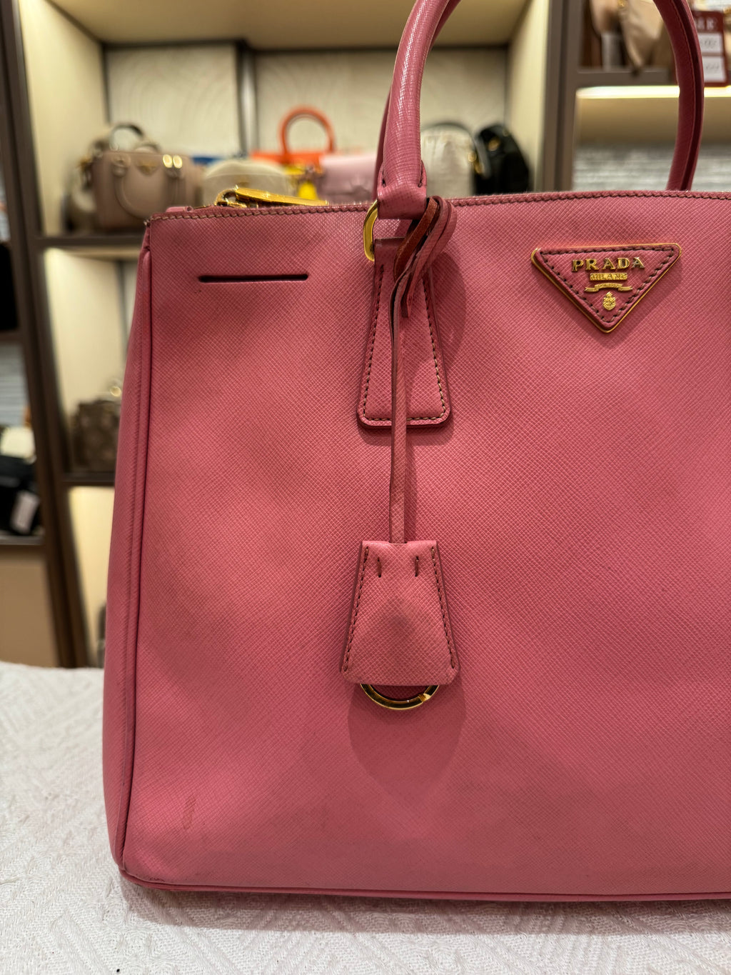 Prada Galierra Double zipper