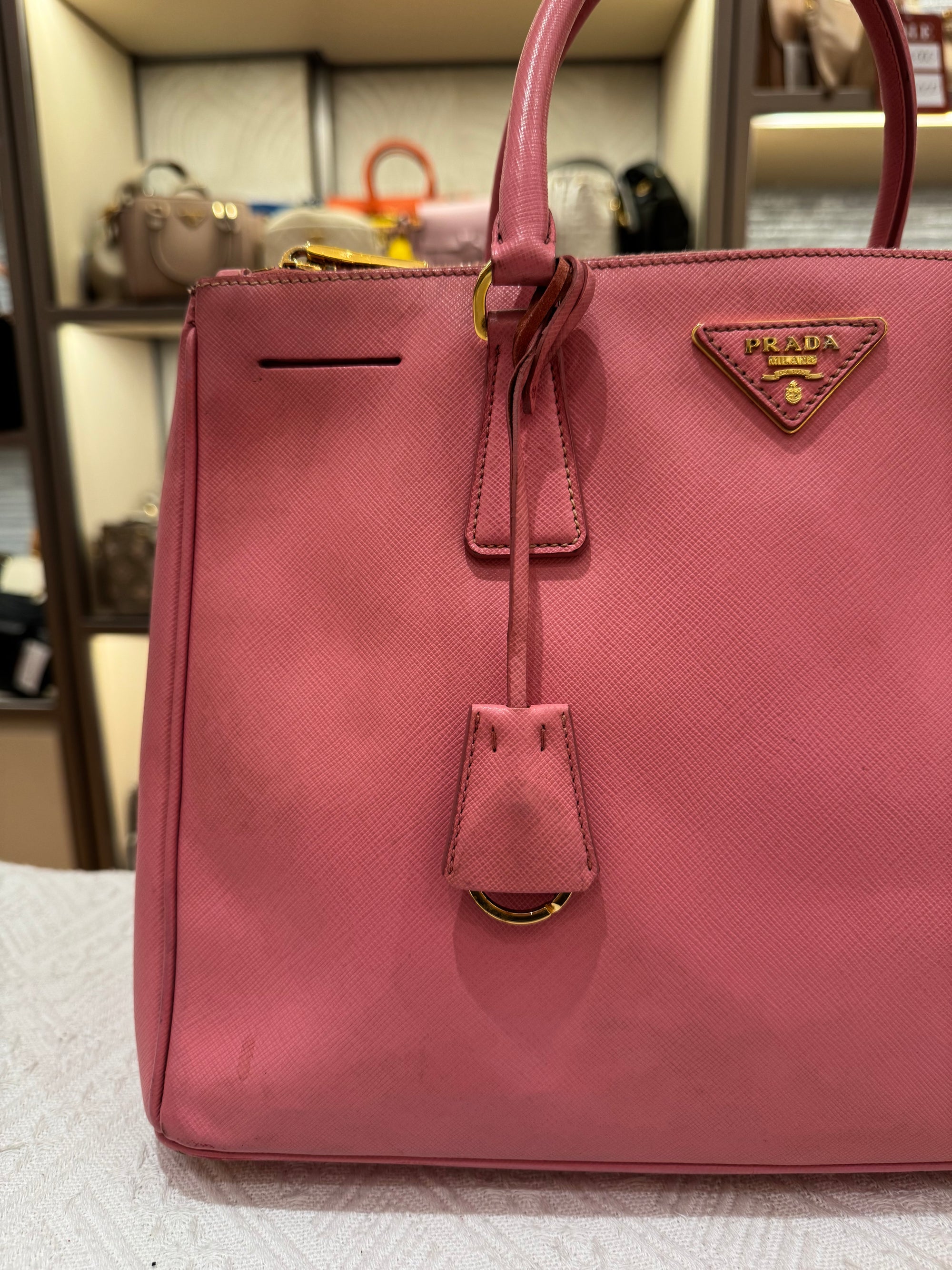 Prada Galierra Double zipper