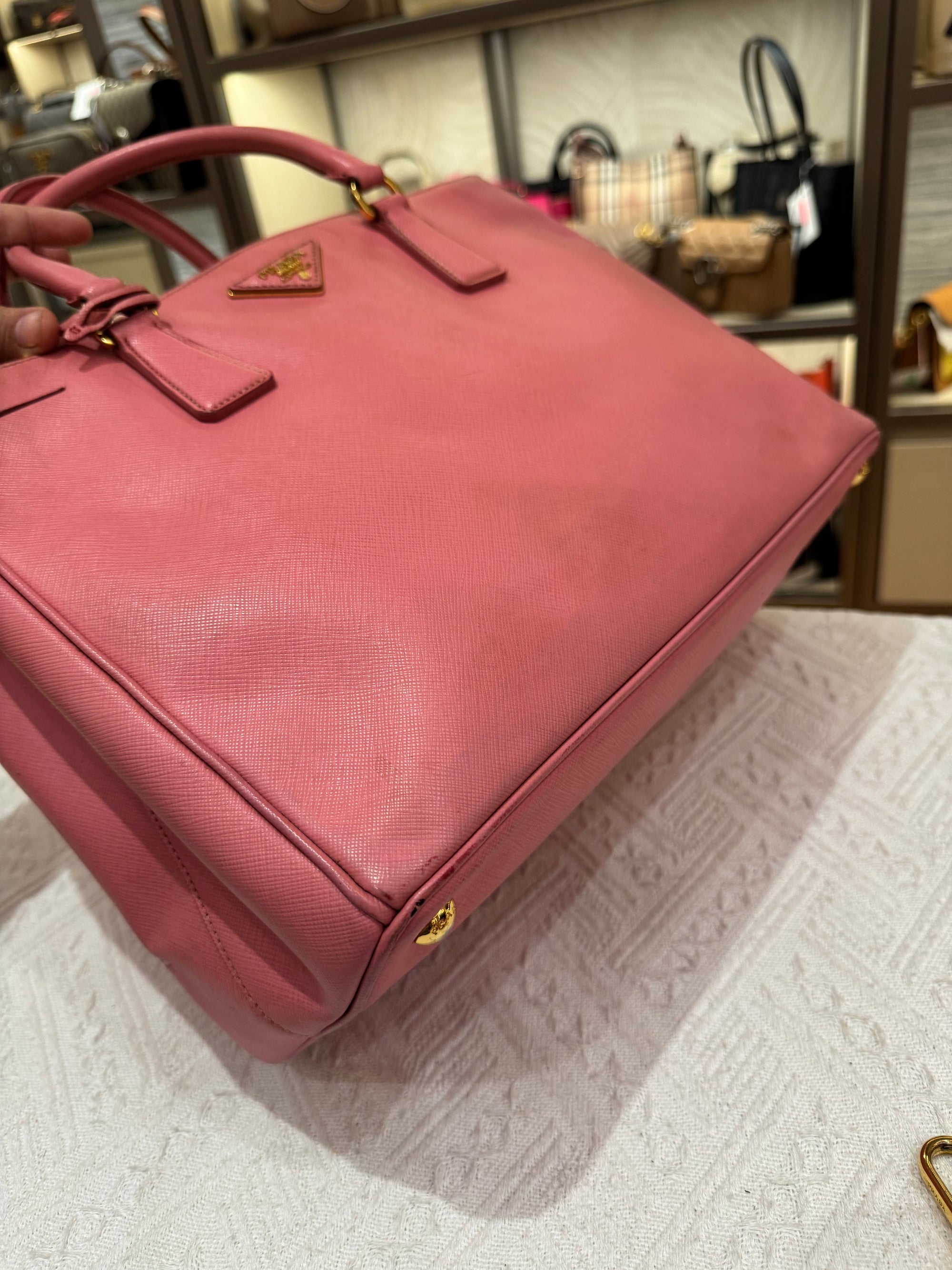 Prada Galierra Double zipper