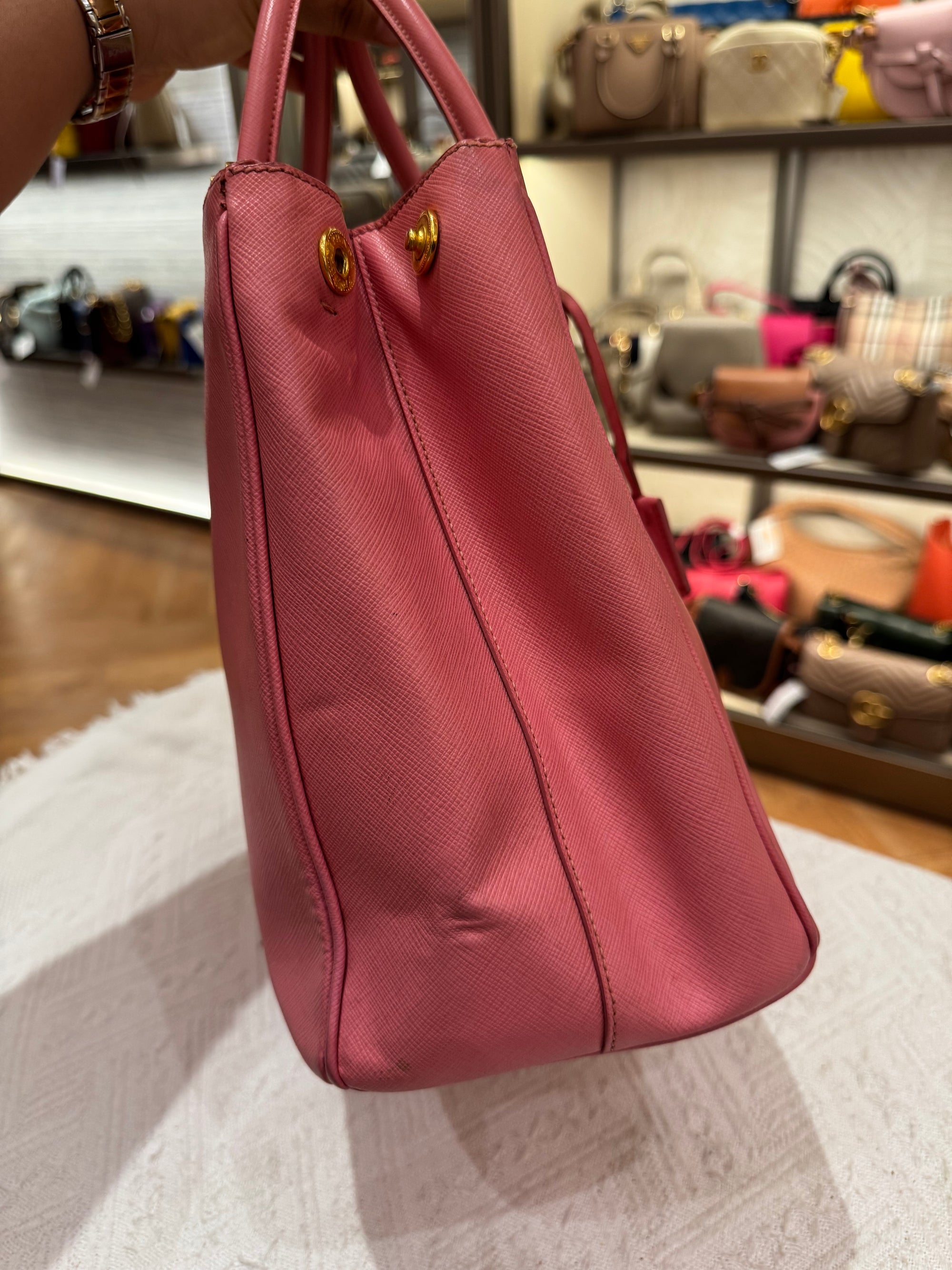 Prada Galierra Double zipper