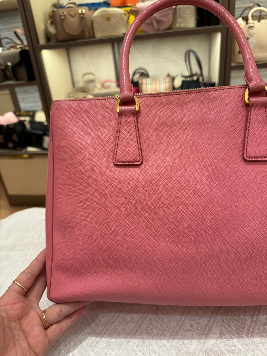 Prada Galierra Double zipper