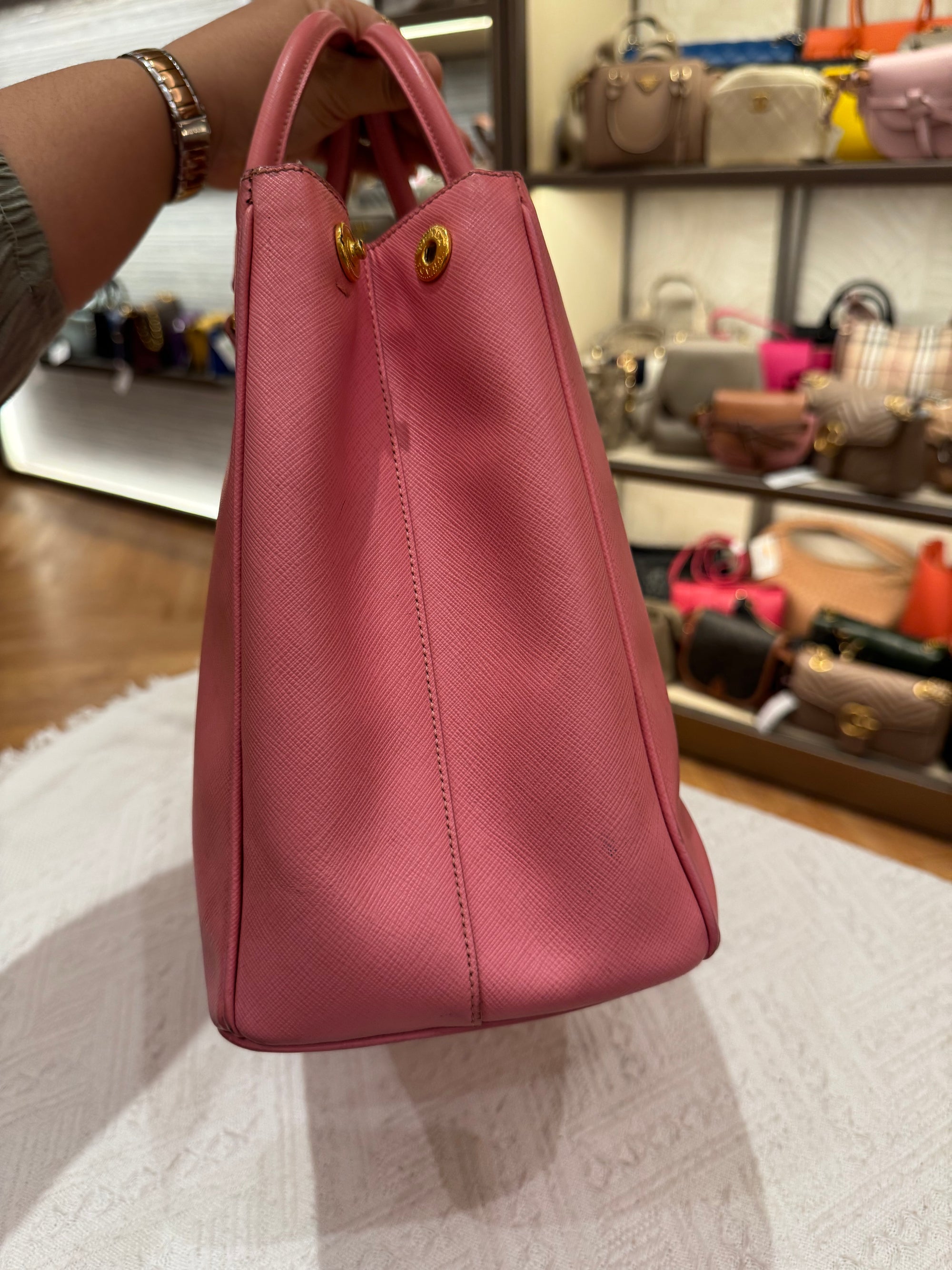 Prada Galierra Double zipper