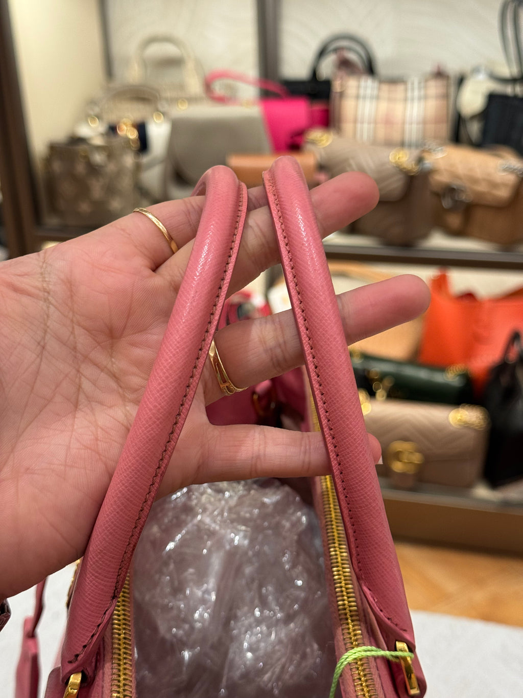 Prada Galierra Double zipper