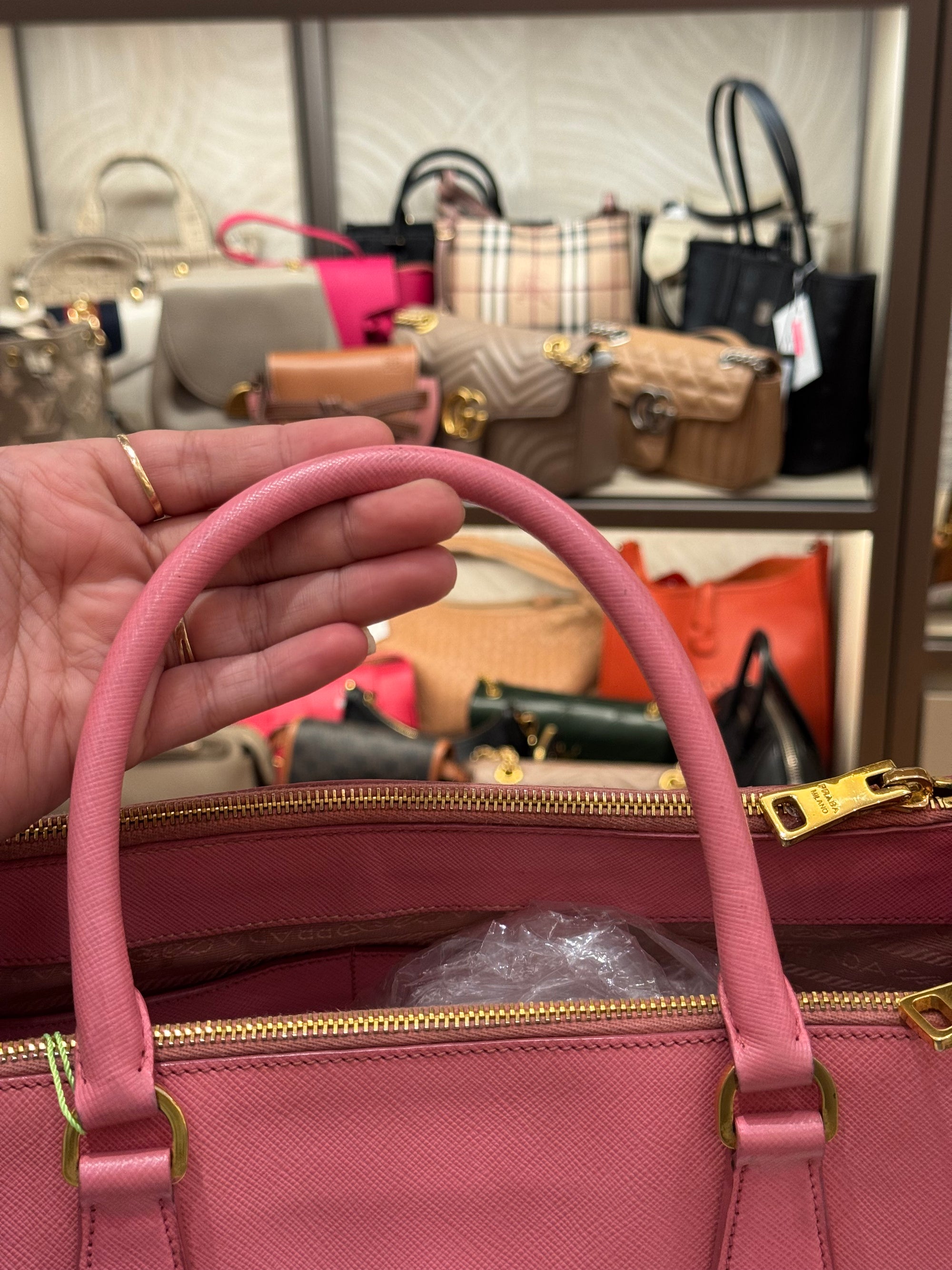 Prada Galierra Double zipper